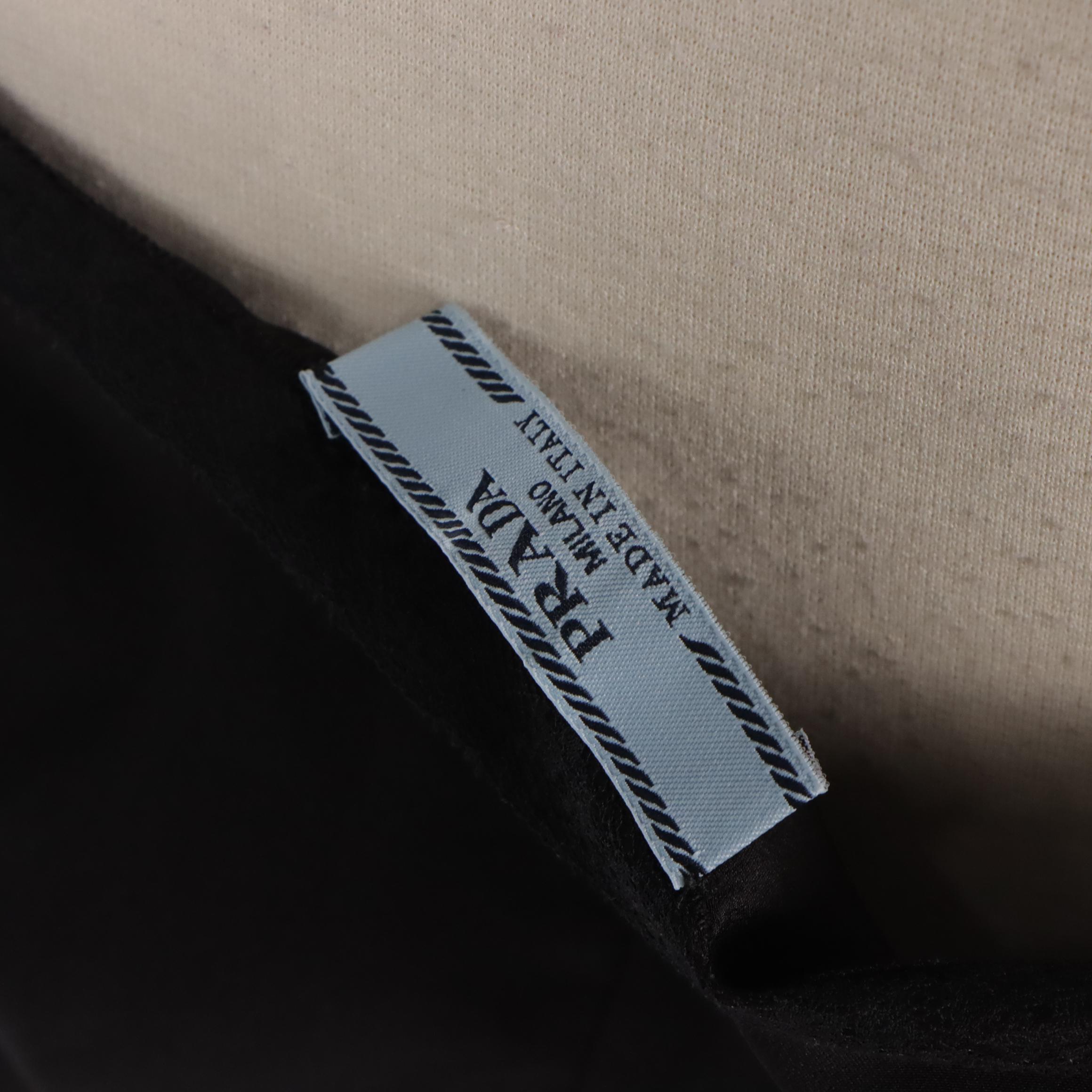 Prada Black Sheer Silk Button-Front Shirt Romper