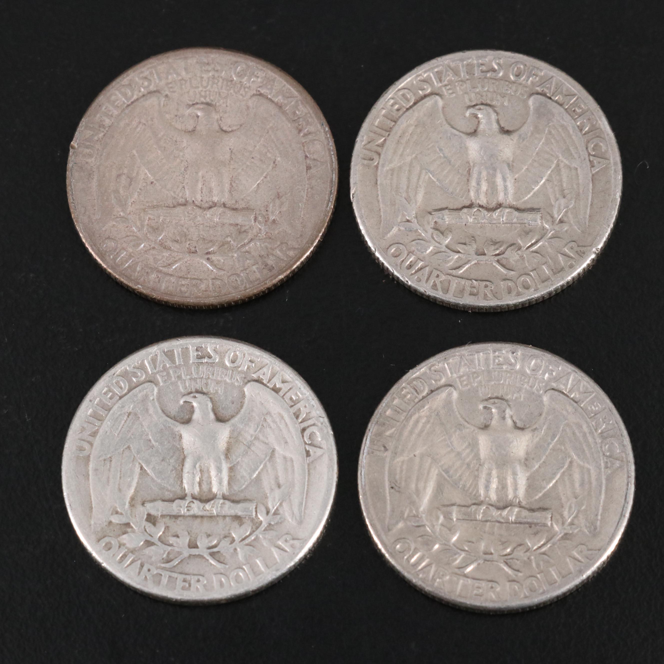 Collection of U.S Silver Coins with a 1934-D Peace Dollar