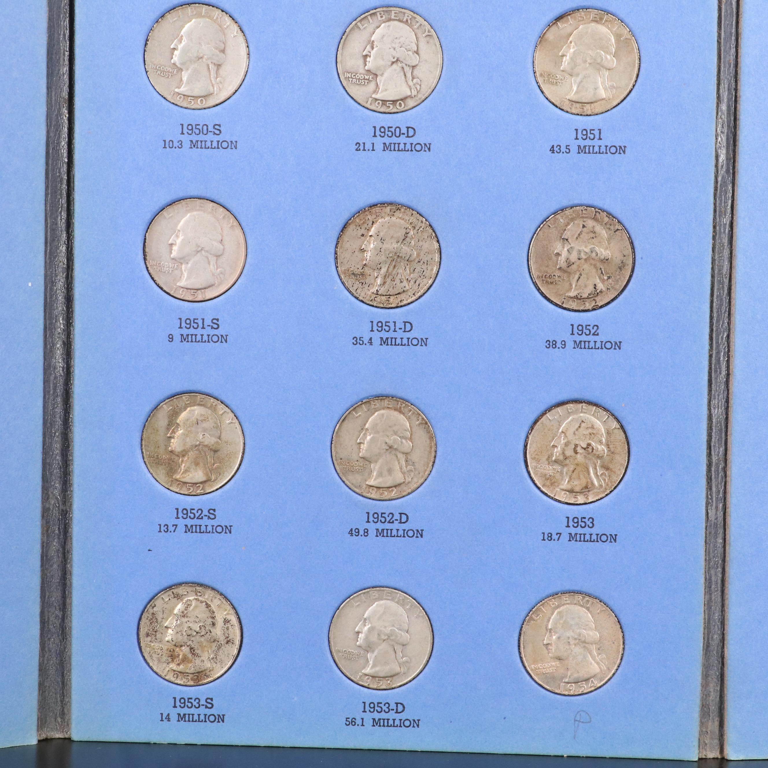 Collection of U.S Silver Coins with a 1934-D Peace Dollar