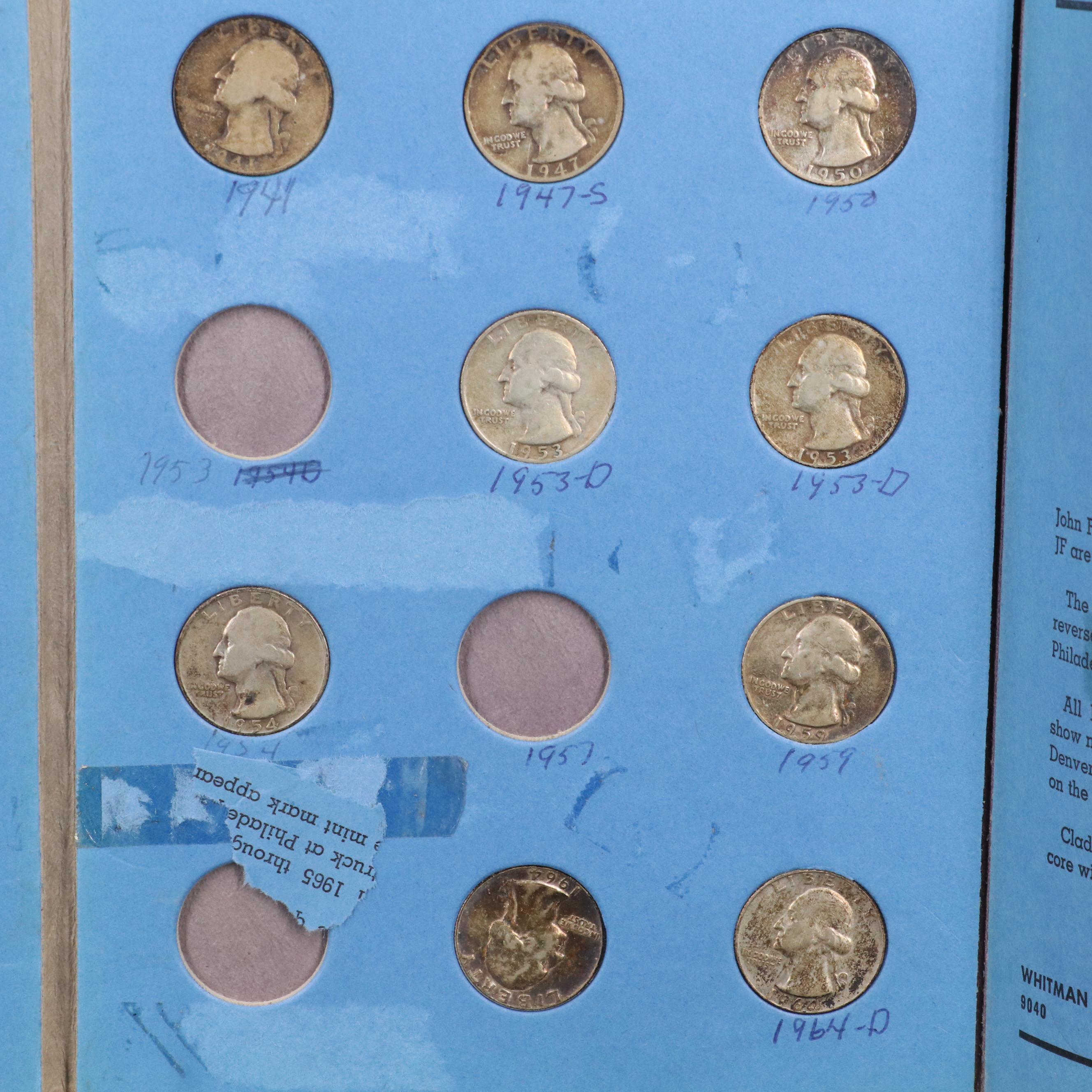 Collection of U.S Silver Coins with a 1934-D Peace Dollar