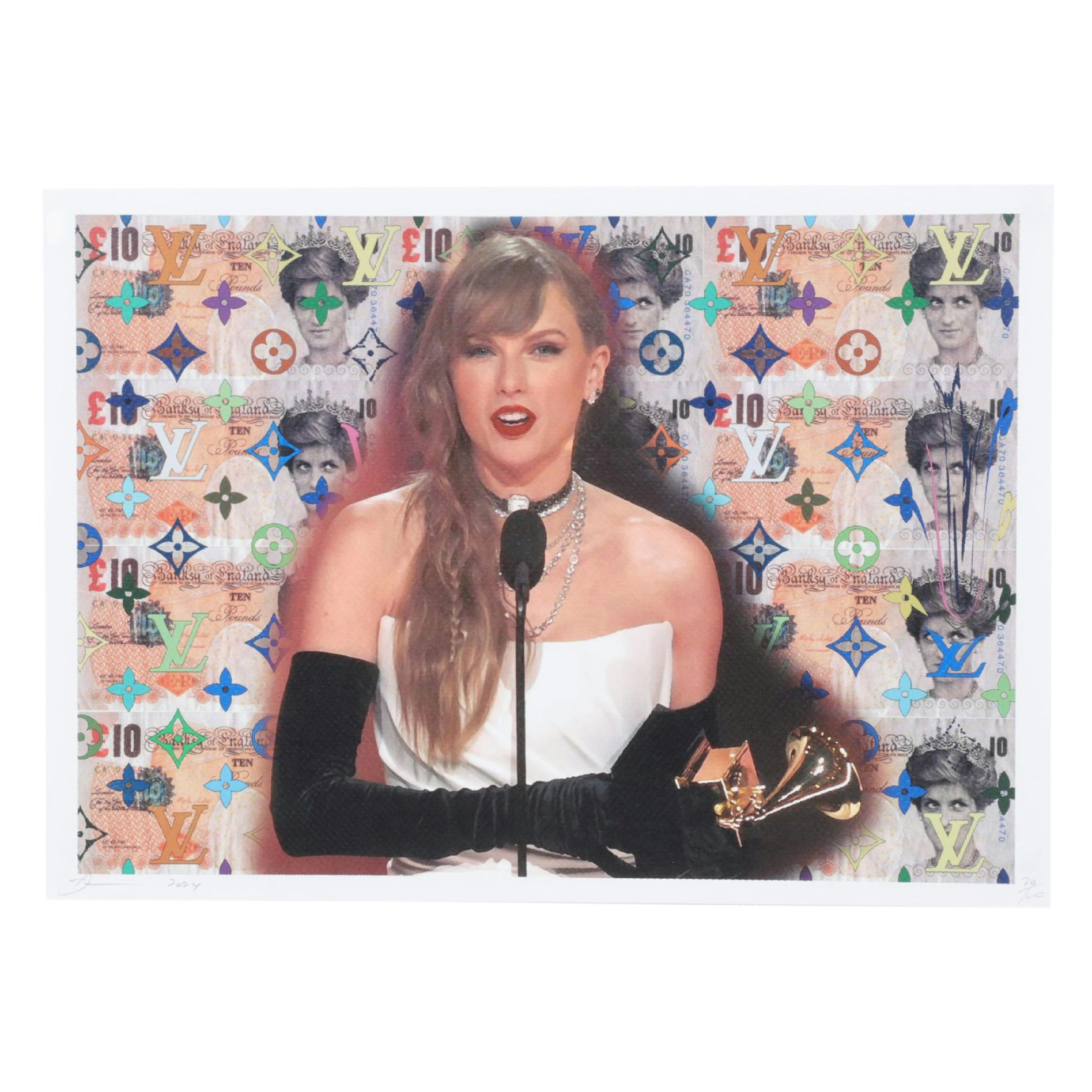 Death NYC Pop Art Graphic Print Featuring Taylor Swift, 2023
