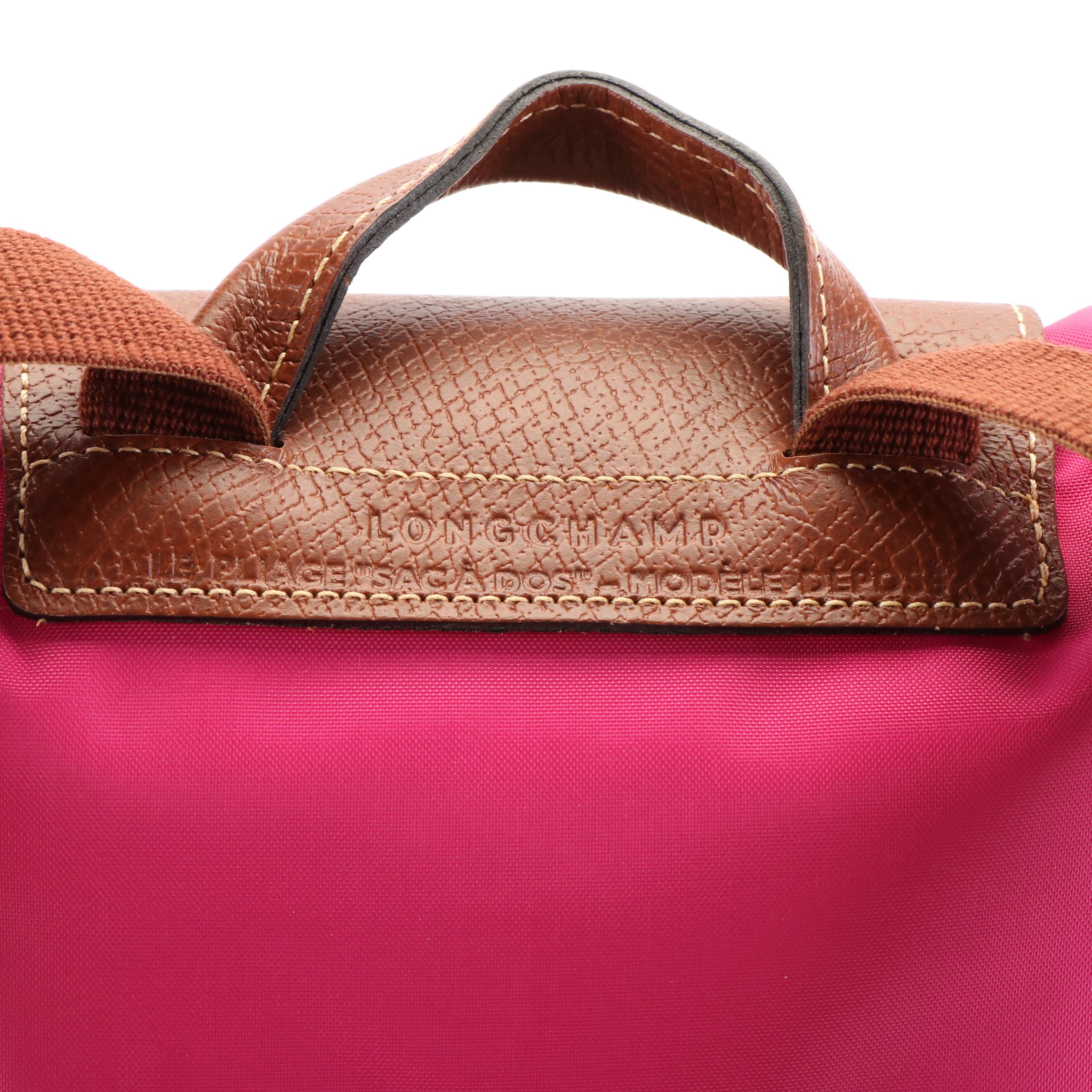 Longchamp Le Pliage Fuchsia Nylon Canvas Backpack