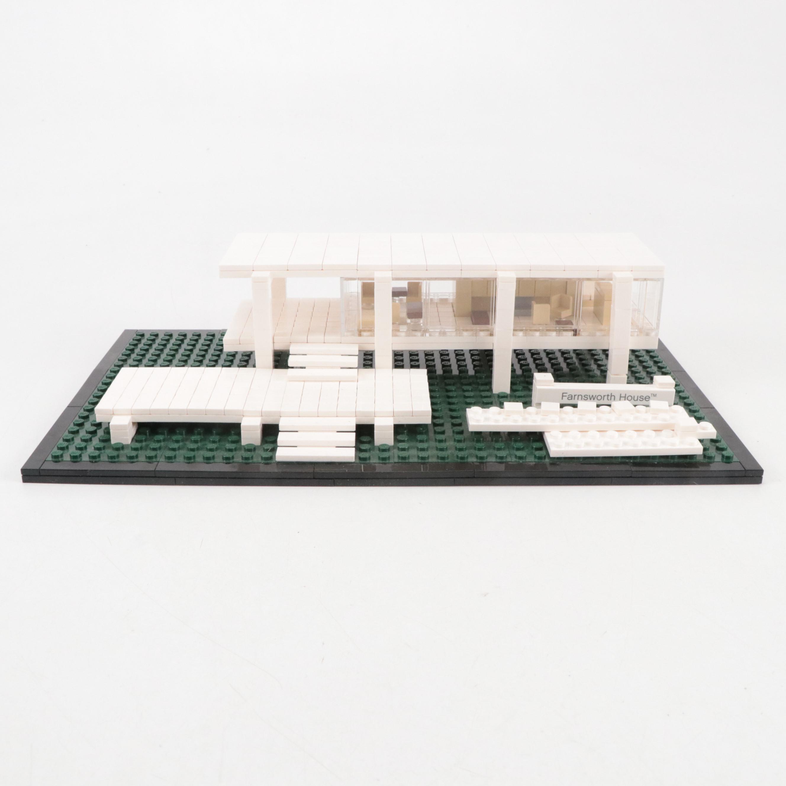 LEGO Architecture Farnsworth House with Nanoblock Statue of Liberty Set