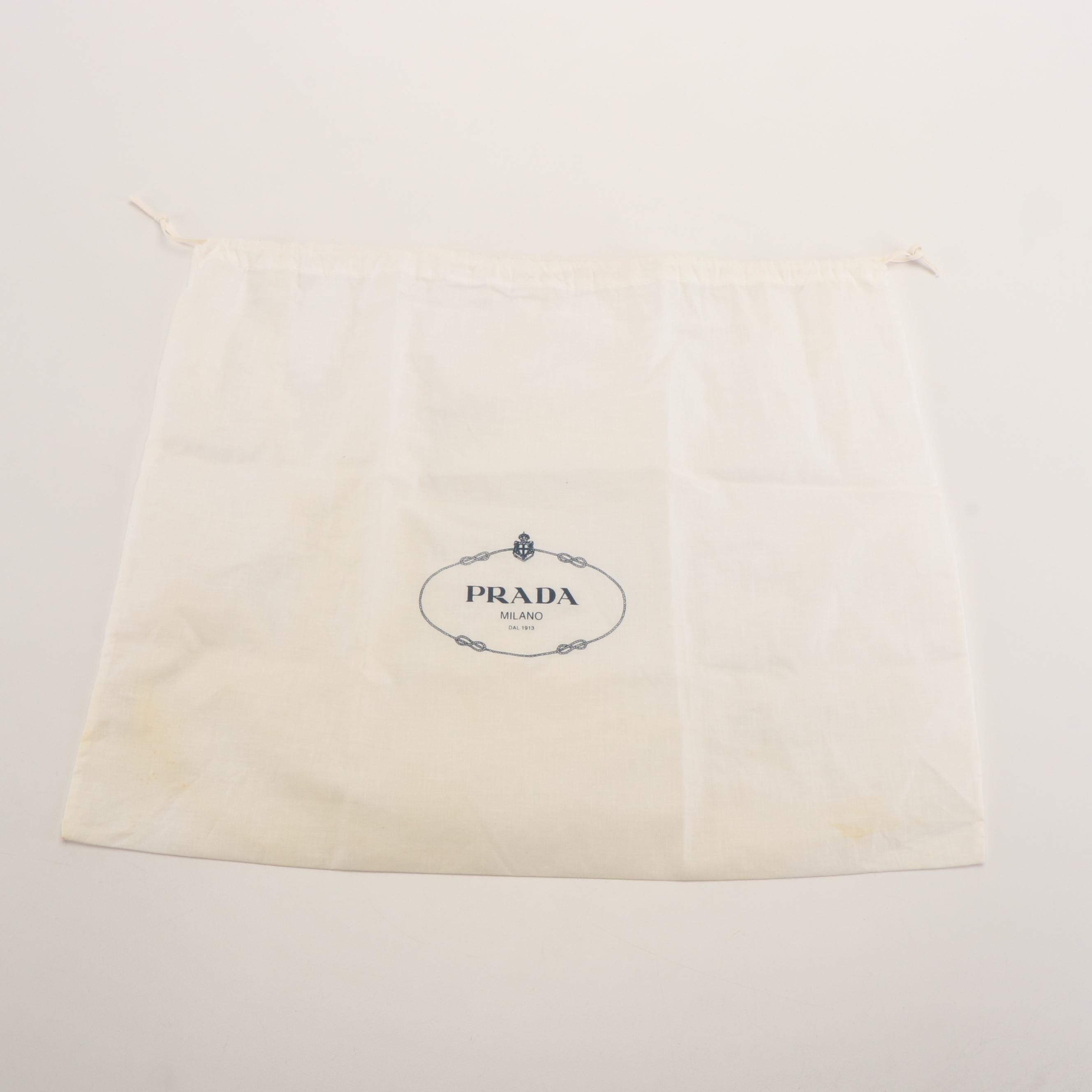 Prada Canapa Logo Pink Canvas Convertible Tote Bag