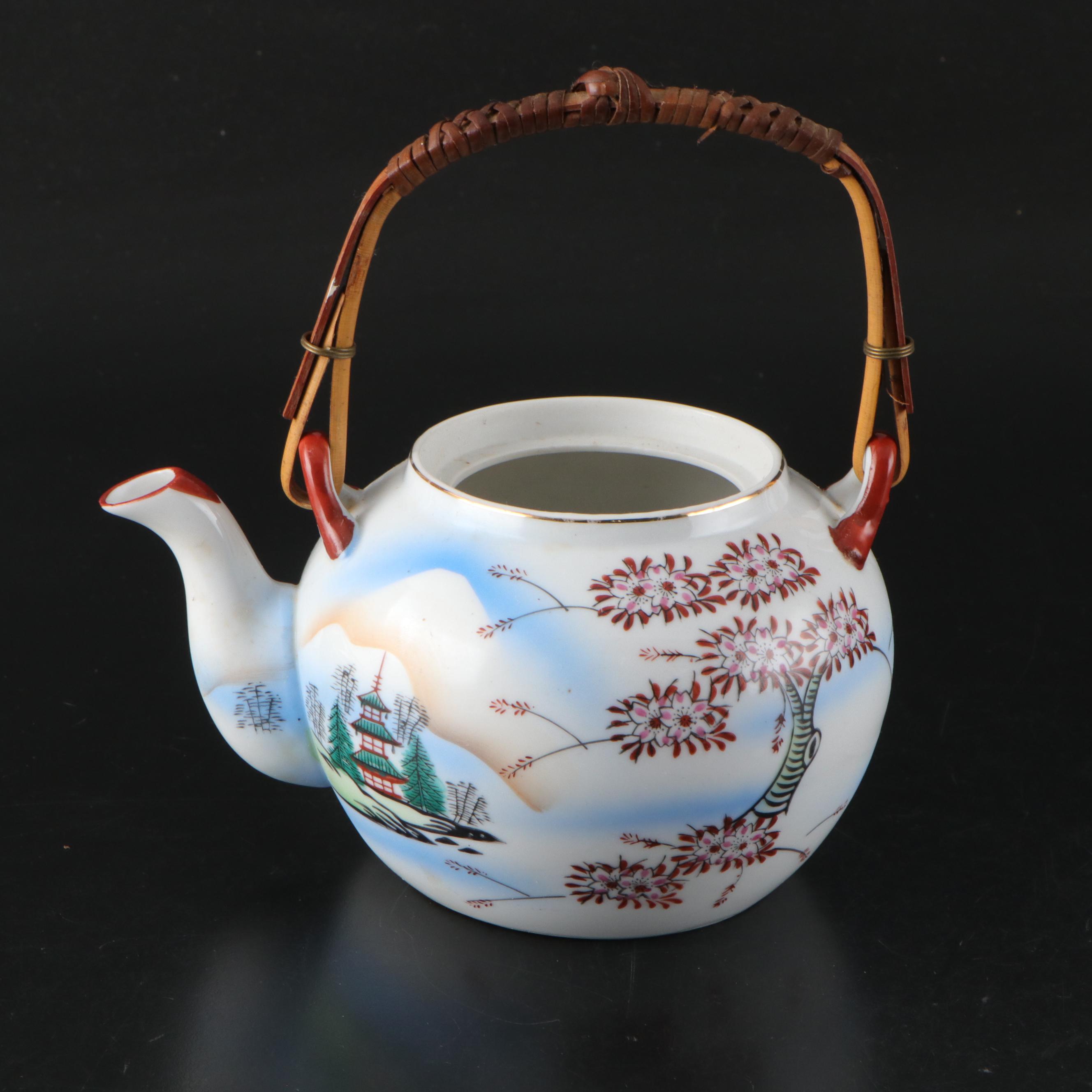 Japanese Izumi Porcelain Tea Set, Mid to Late 20th Century