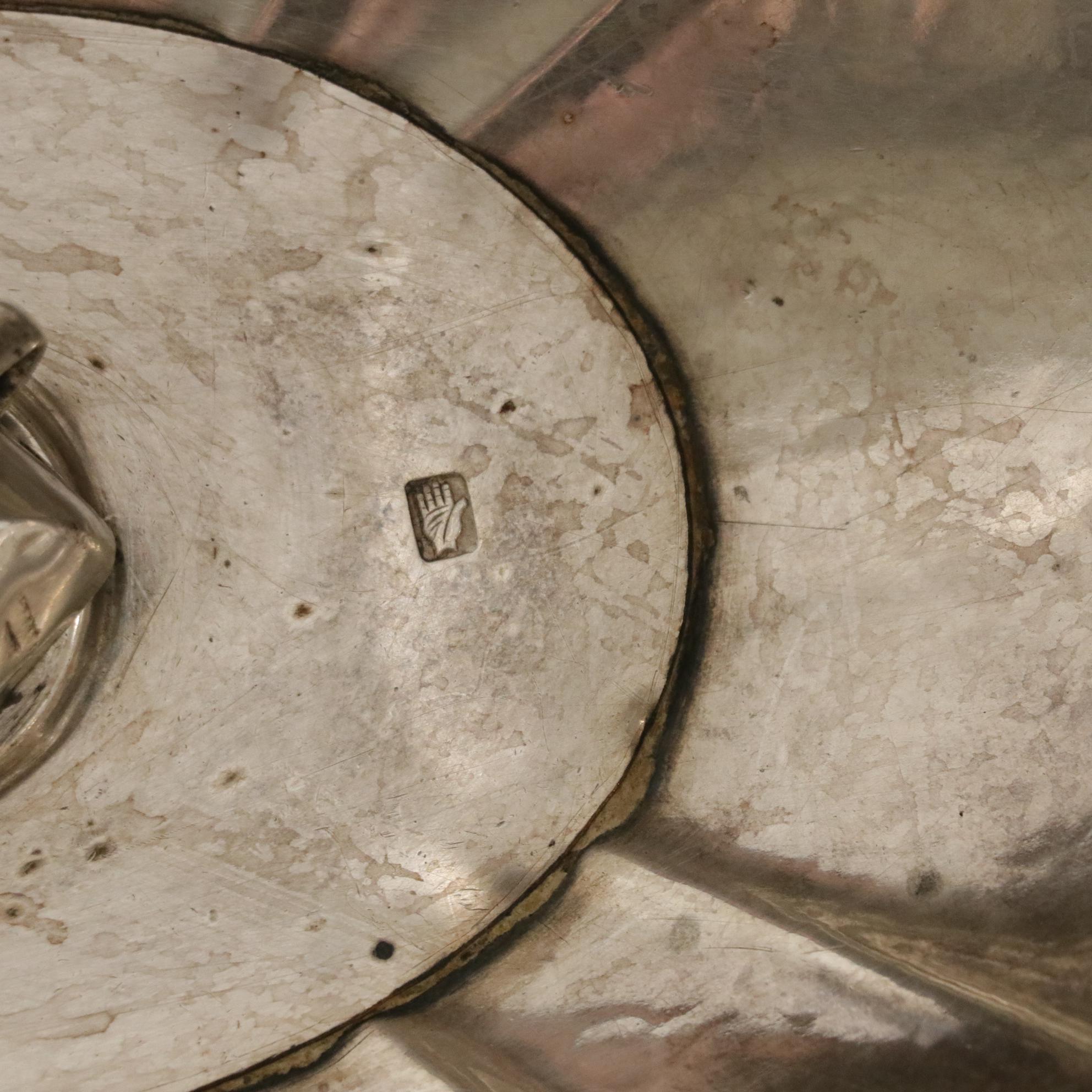 Nathaniel Smith & Co. Silver Plate Buffet Server Meat Dome, Early 1800s