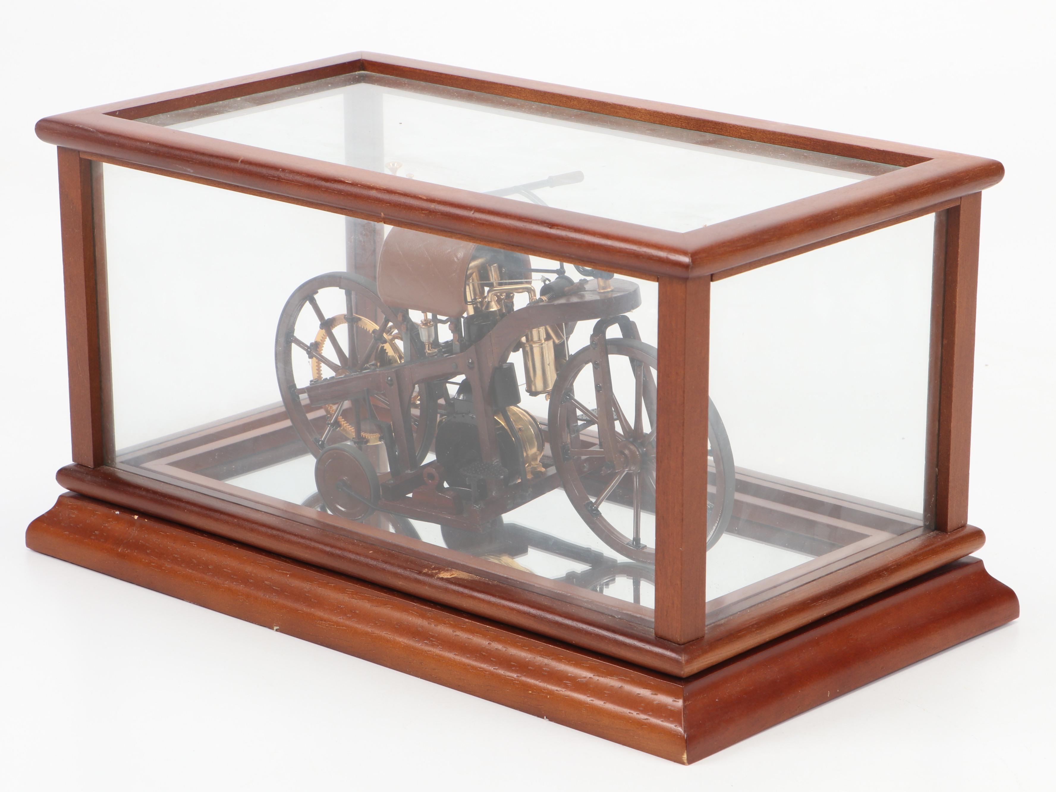 Franklin Mint Diecast Model T Ford and Daimler Reitwagen Models in Display Cases