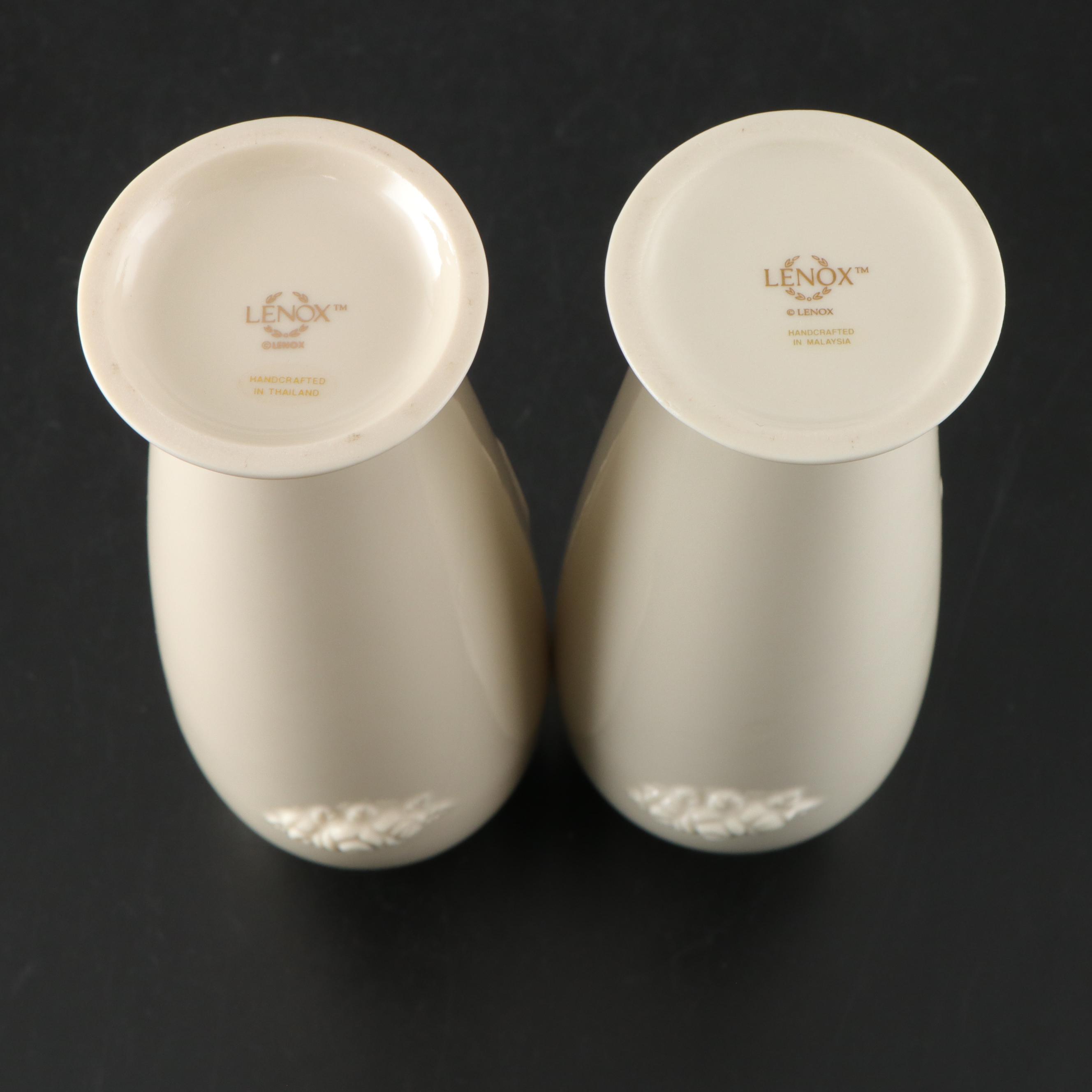 Lenox "Rosebud Collection" Porcelain Vase with More Table Accessories