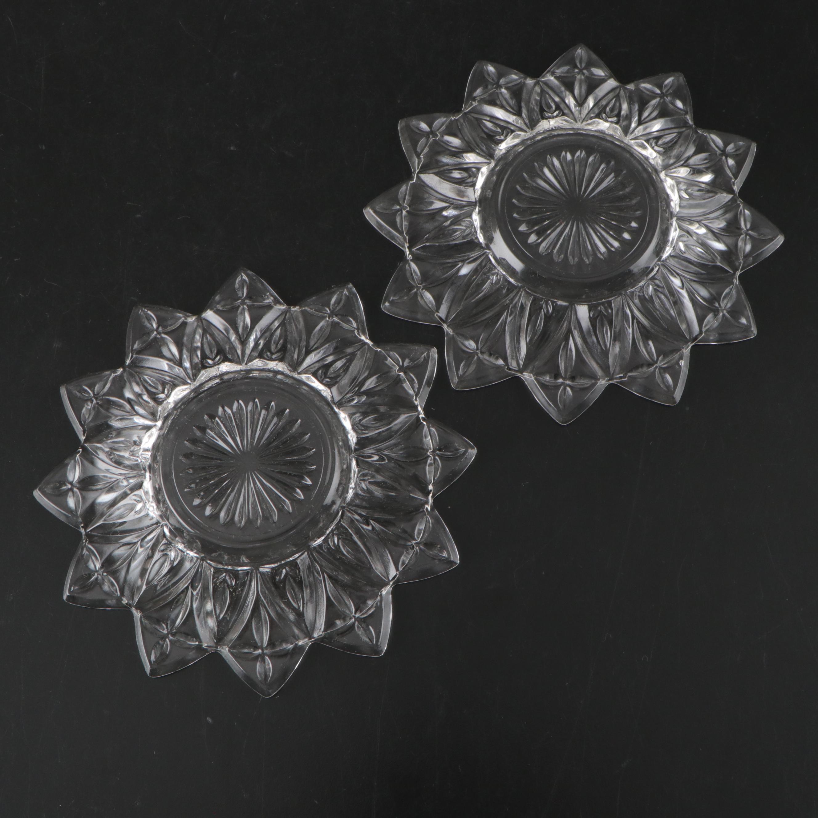 Westmoreland "Roselin" Glass Bowl with More Pressed and Etched Glass Table Décor