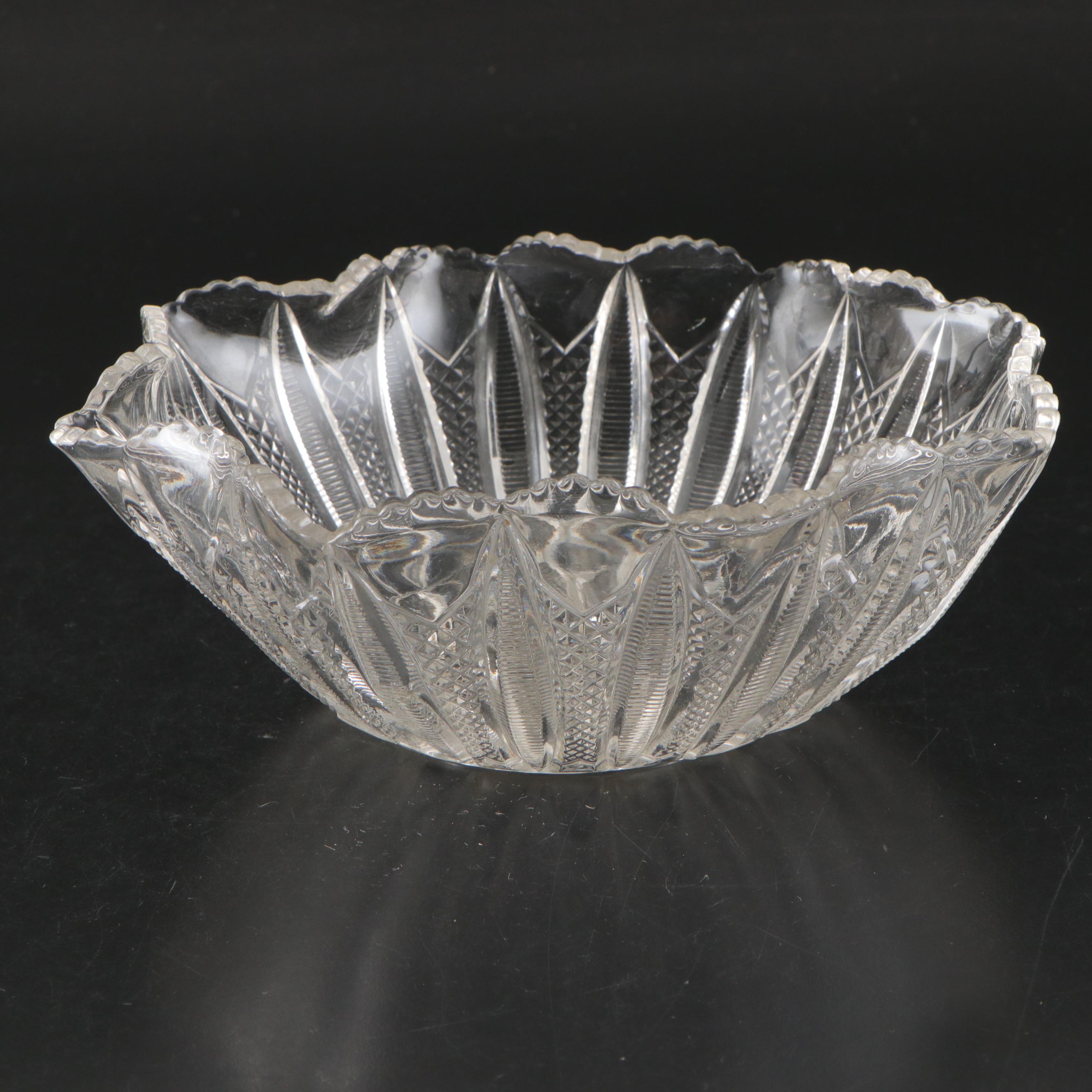 Westmoreland "Roselin" Glass Bowl with More Pressed and Etched Glass Table Décor