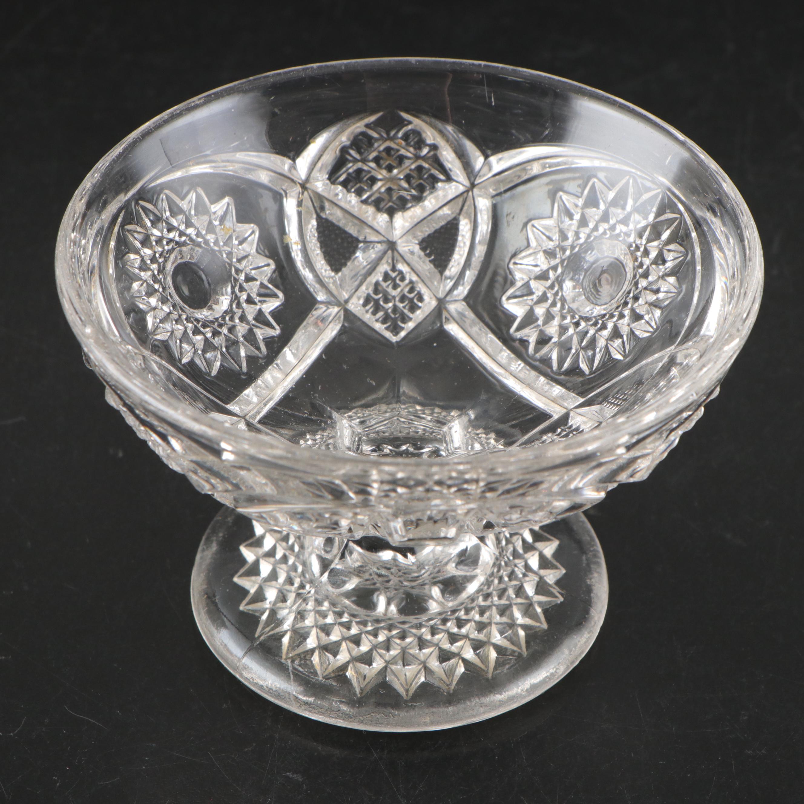 Westmoreland "Roselin" Glass Bowl with More Pressed and Etched Glass Table Décor