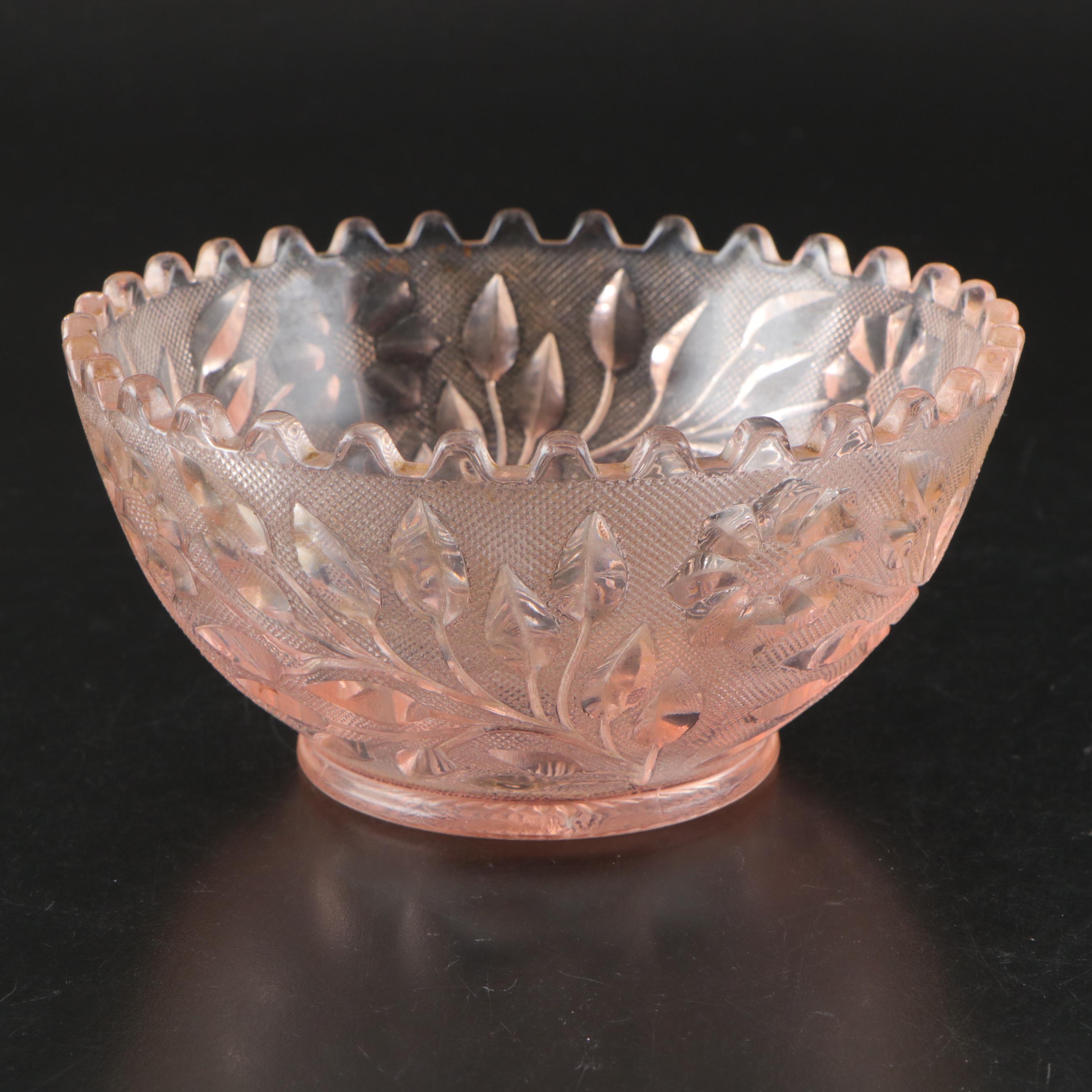 Westmoreland "Roselin" Glass Bowl with More Pressed and Etched Glass Table Décor