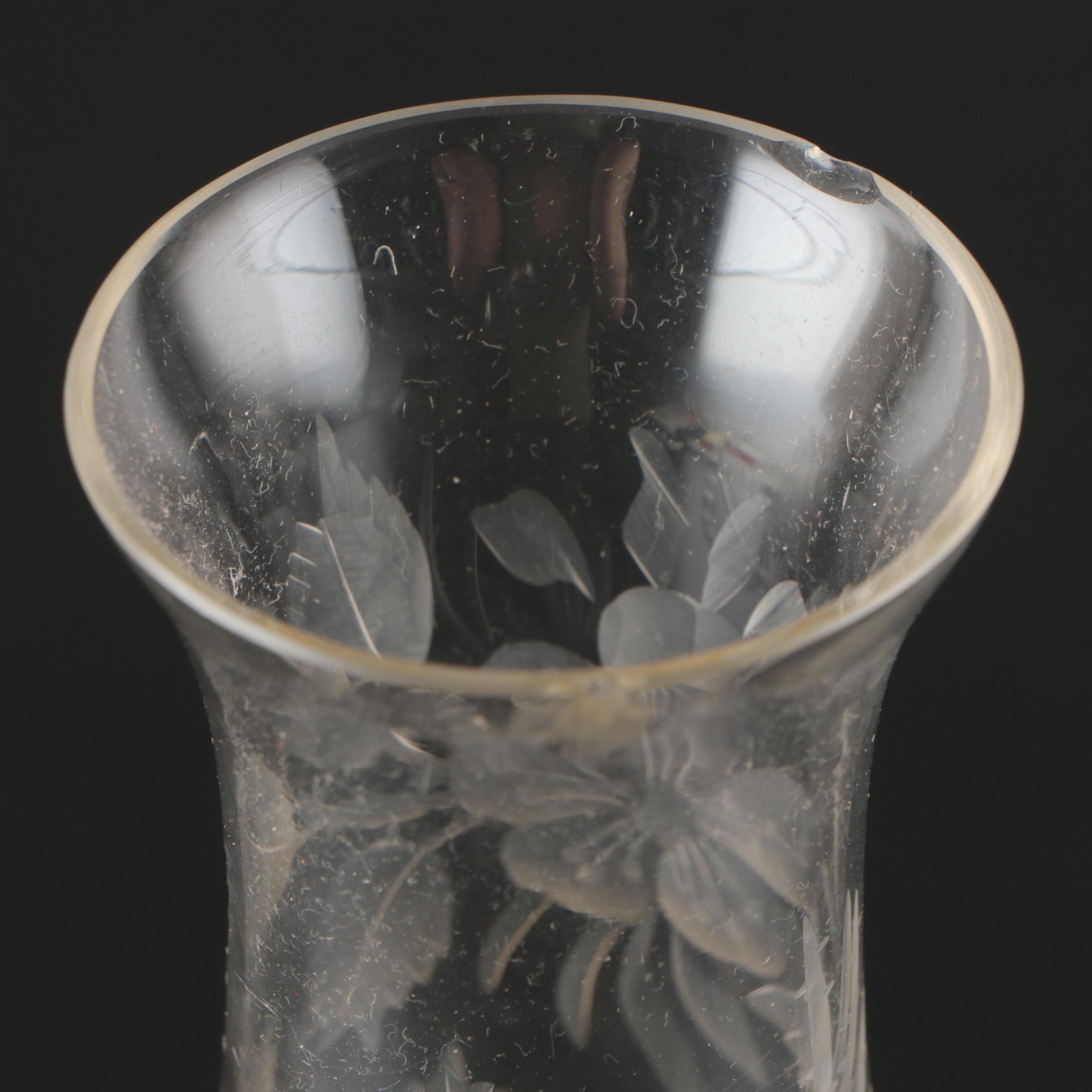 Westmoreland "Roselin" Glass Bowl with More Pressed and Etched Glass Table Décor