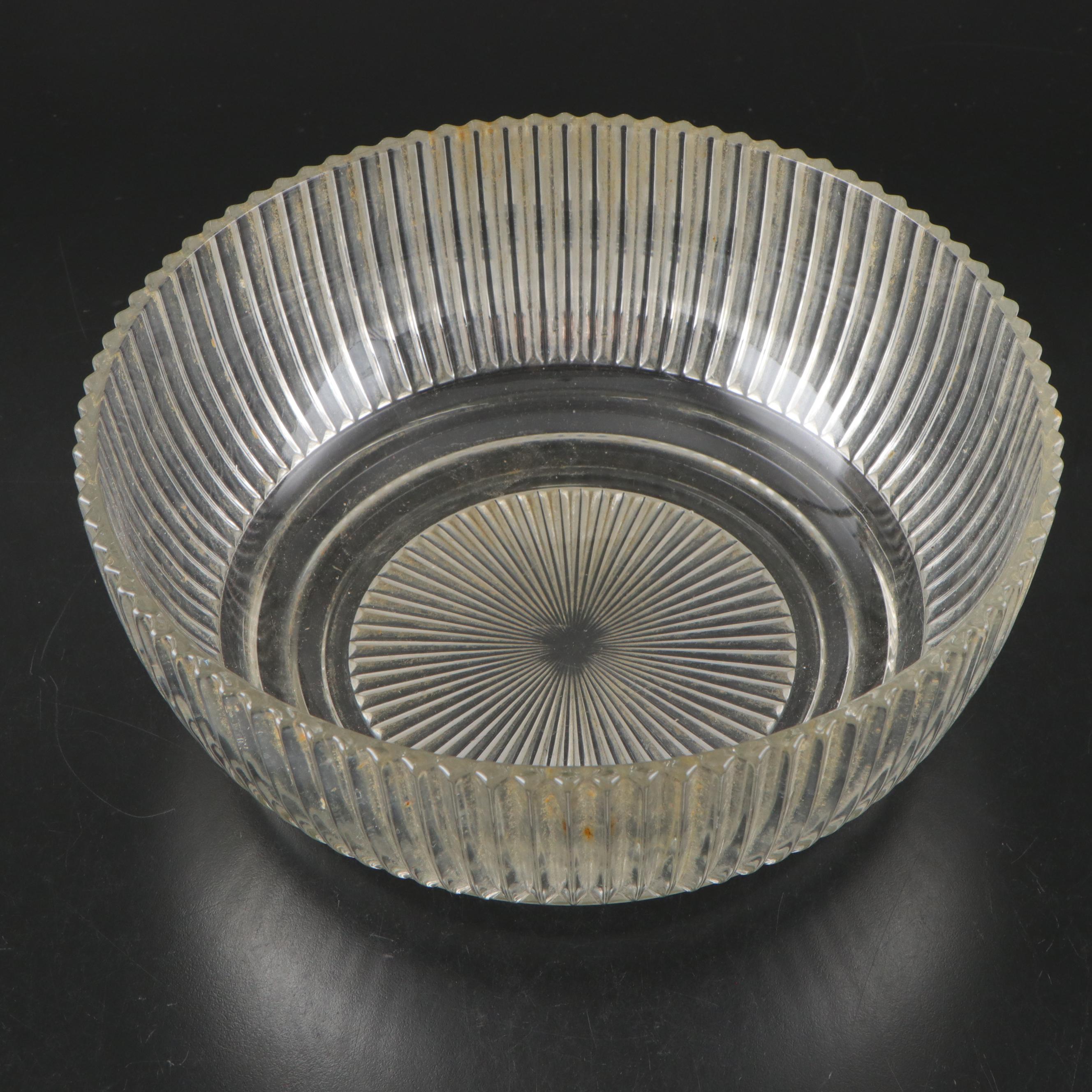 Westmoreland "Roselin" Glass Bowl with More Pressed and Etched Glass Table Décor