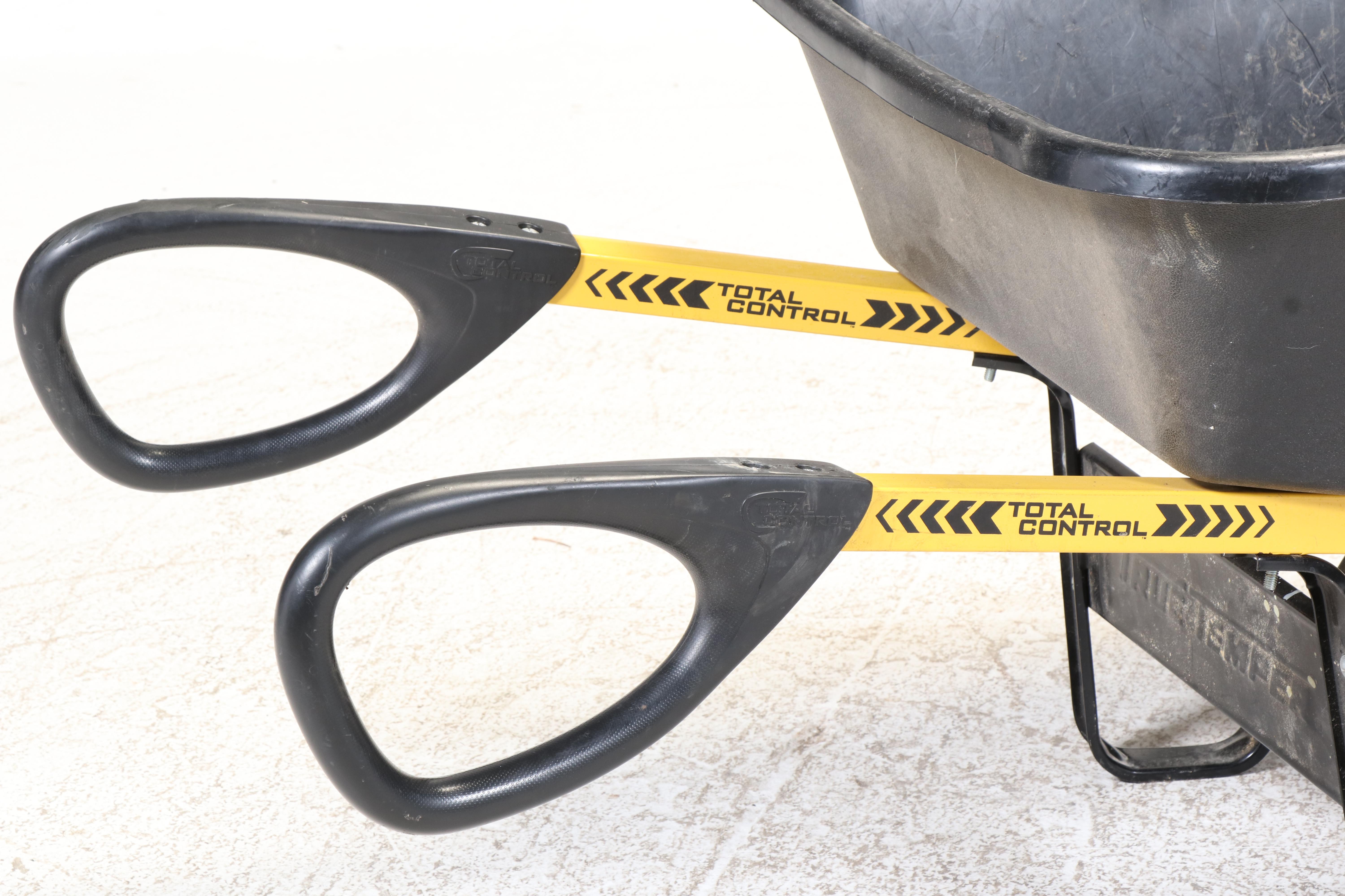 True Temper Powder-Coated Steel and Poly Resin Wheelbarrow