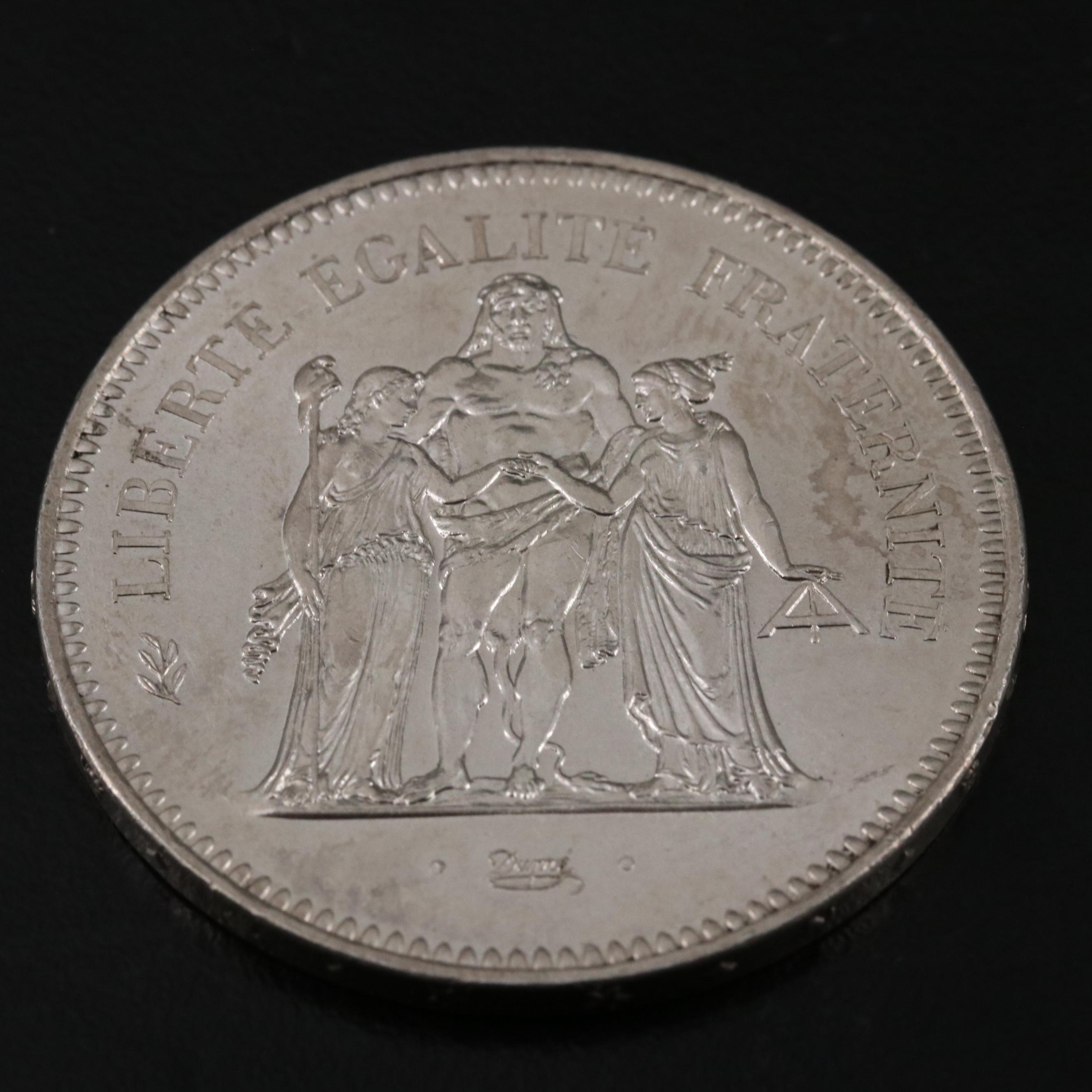 1978 French Fifty Francs Silver Coin