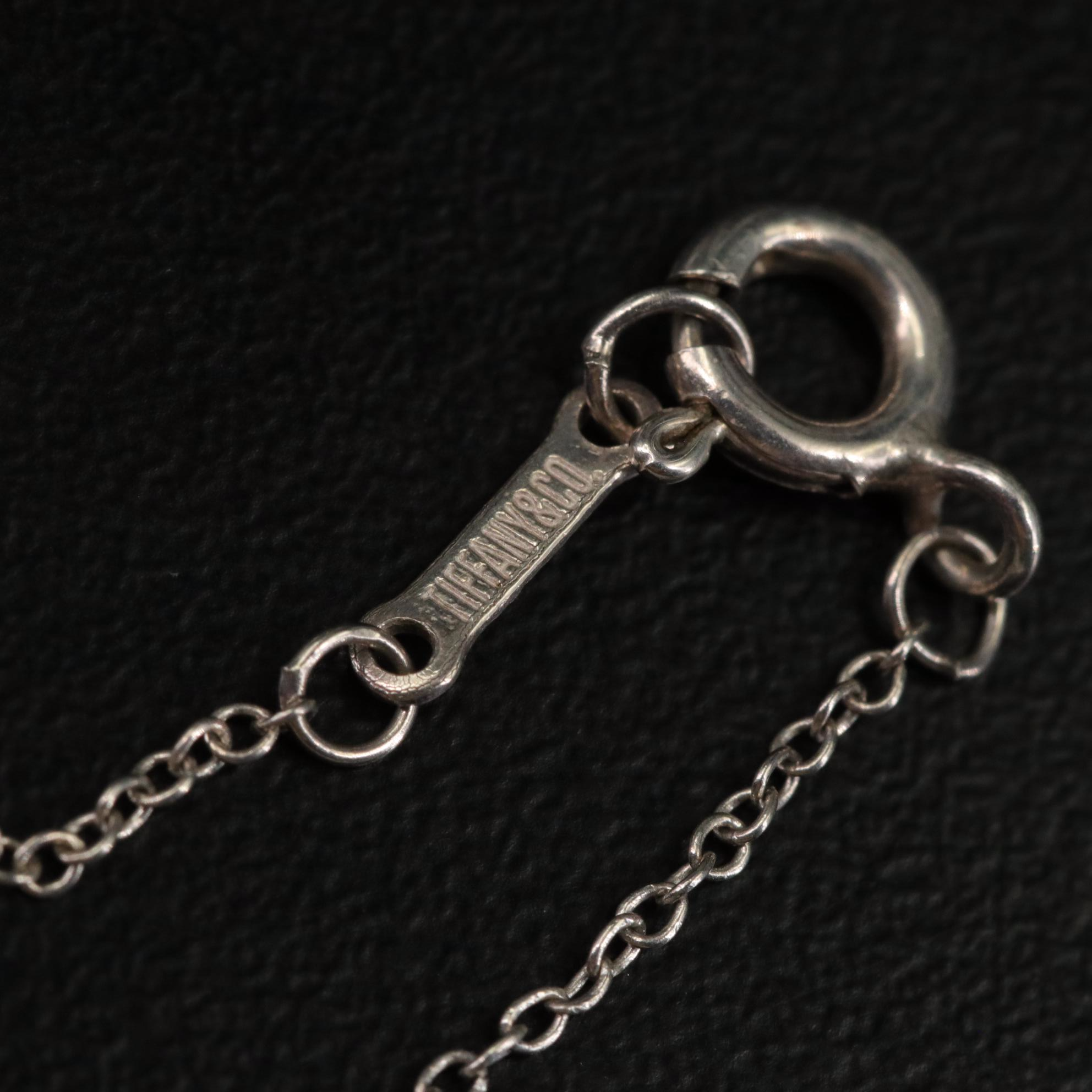 Elsa Peretti for Tiffany & Co. Sterling Bean Design Pendant Necklace