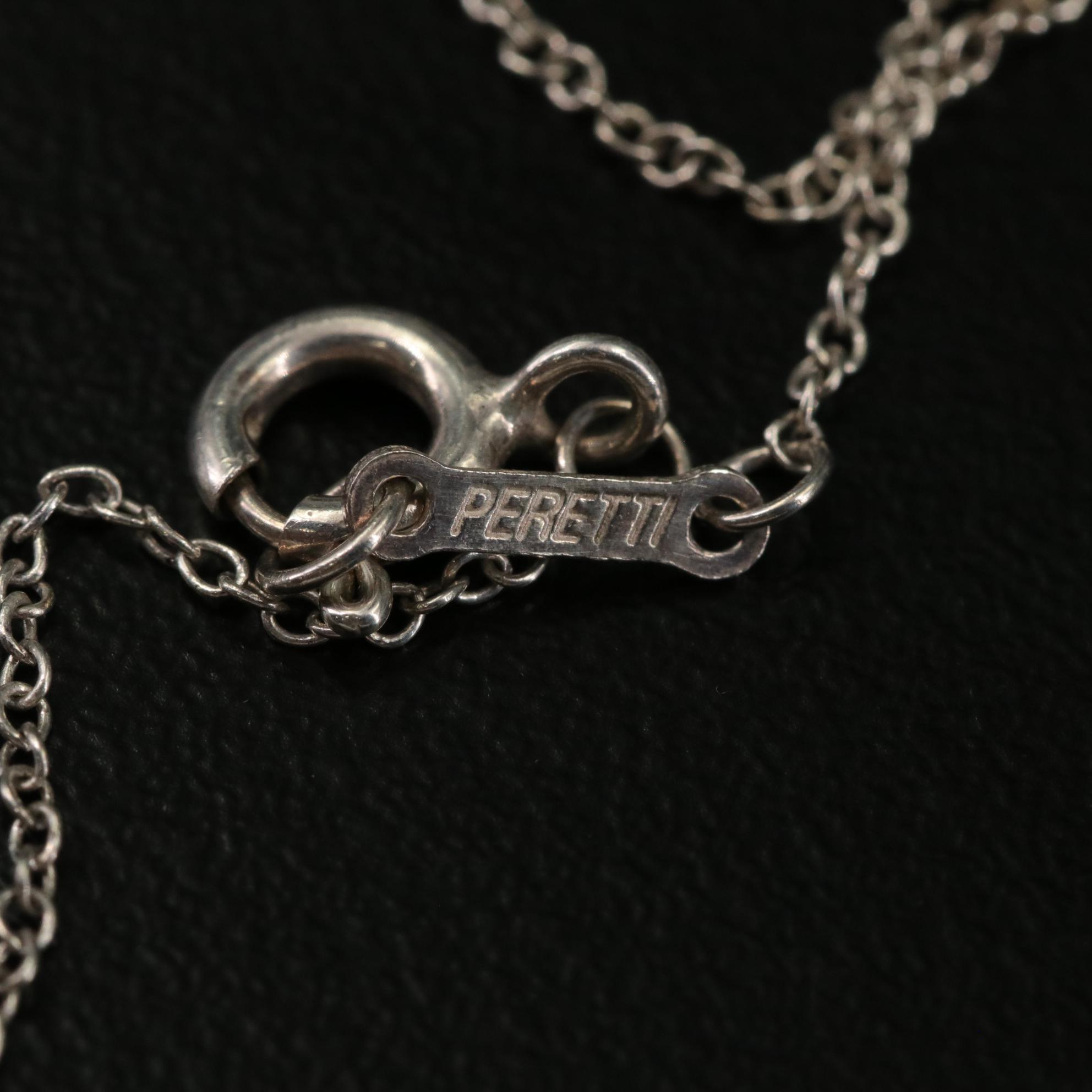 Elsa Peretti for Tiffany & Co. Sterling Bean Design Pendant Necklace