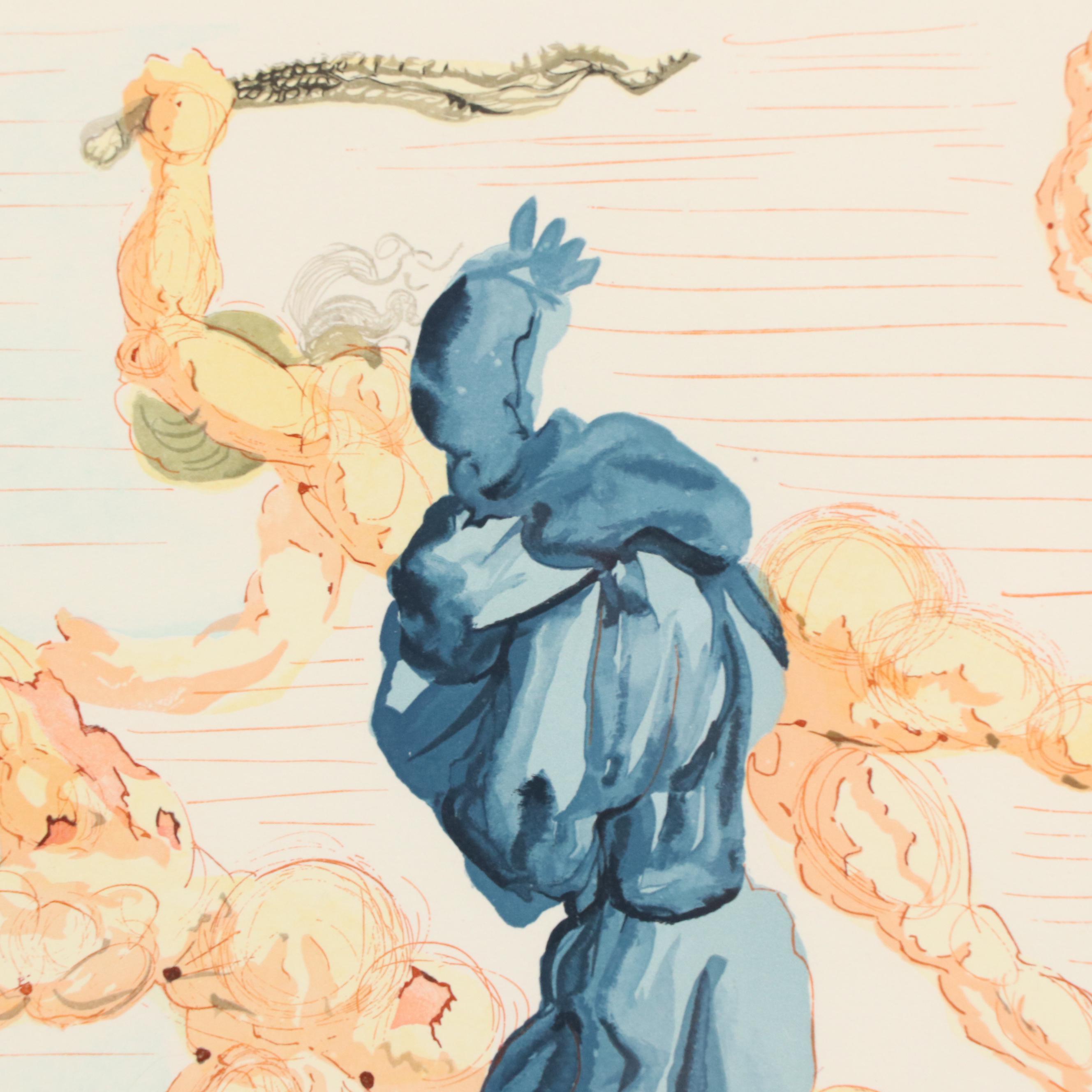 Salvador Dalí Wood Engraving "Les Margelles du Phlégéton" 1960-1964