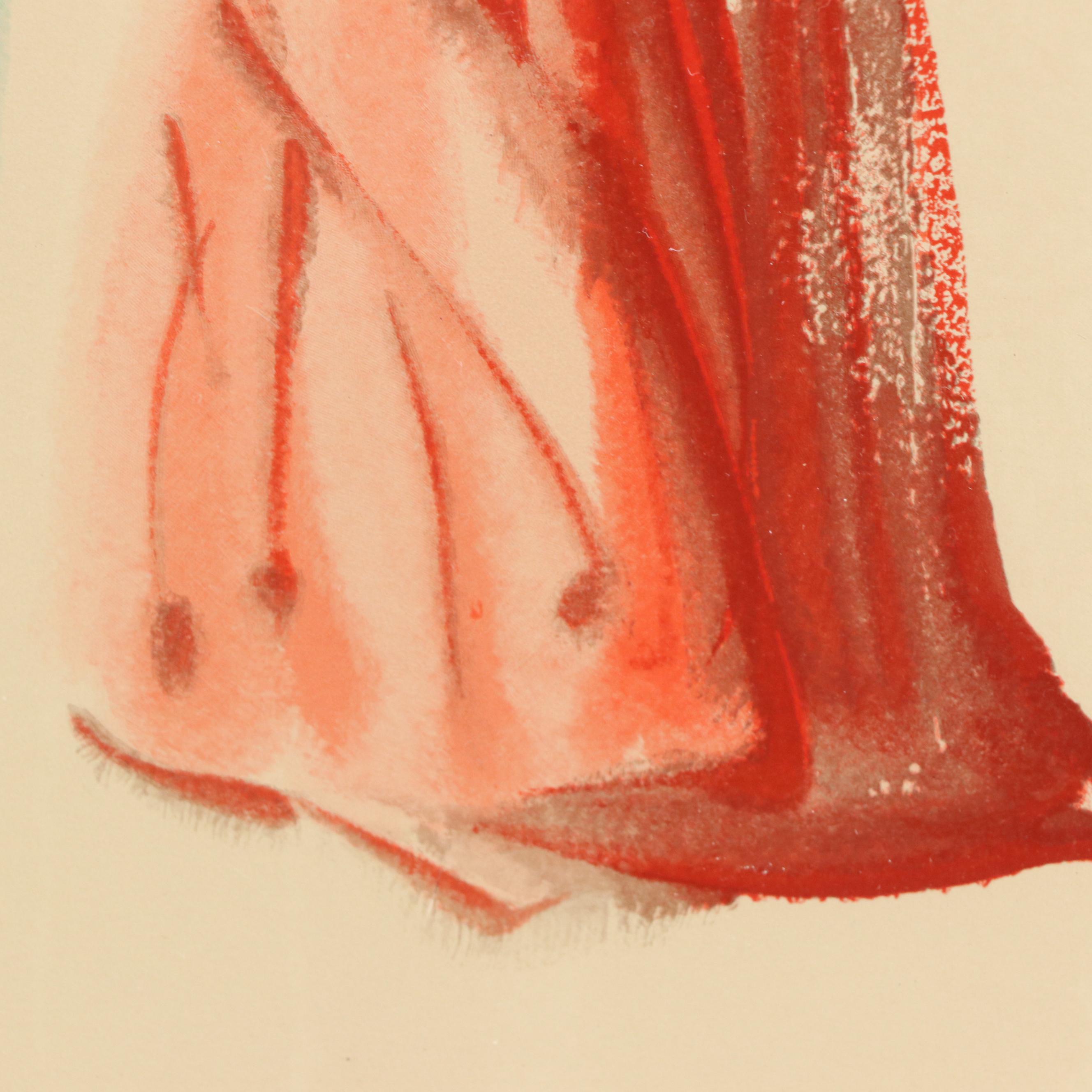 Salvador Dalí Wood Engraving "Rencontre de Dante et Béatrice," 1960-1964