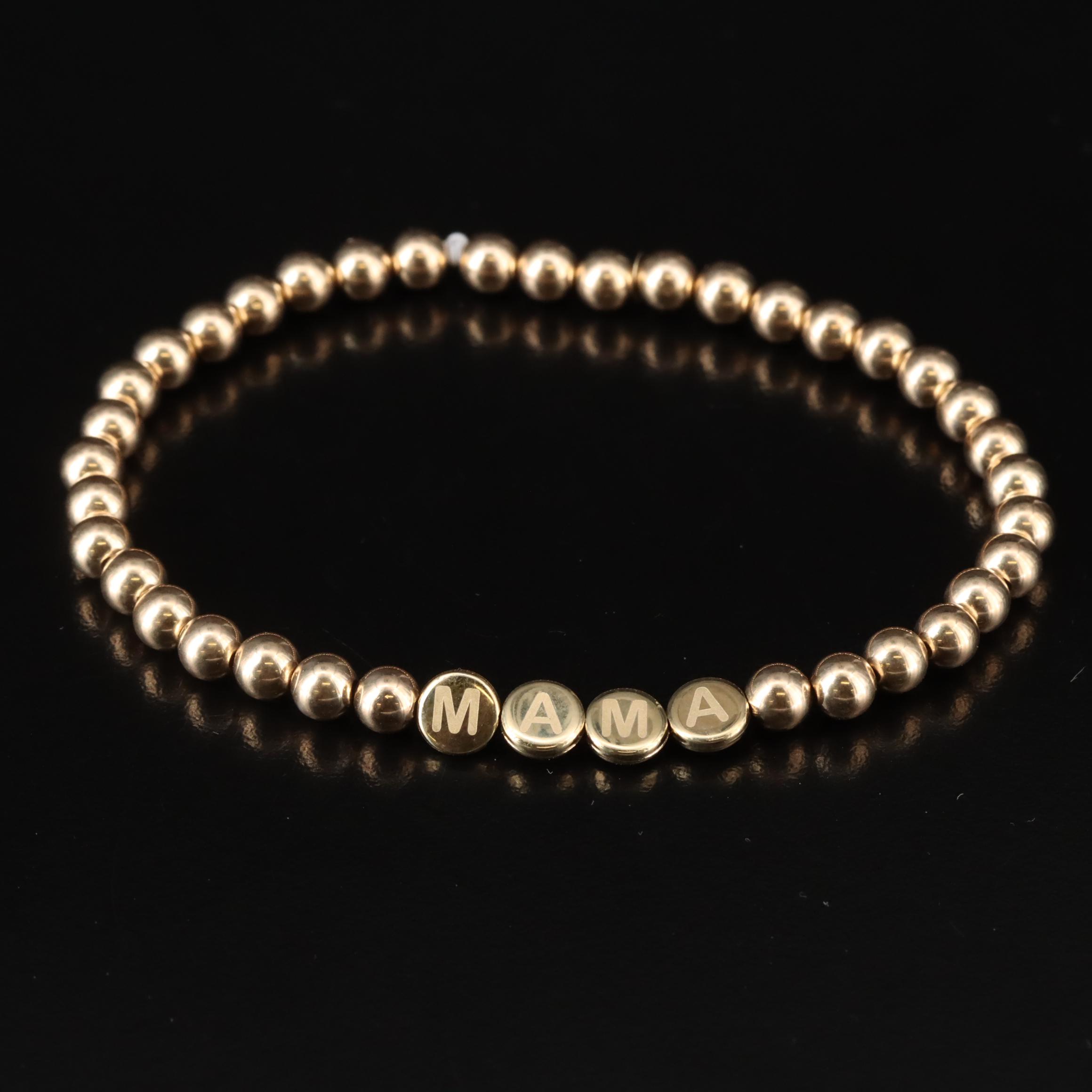 10K "MAMA" Bracelet