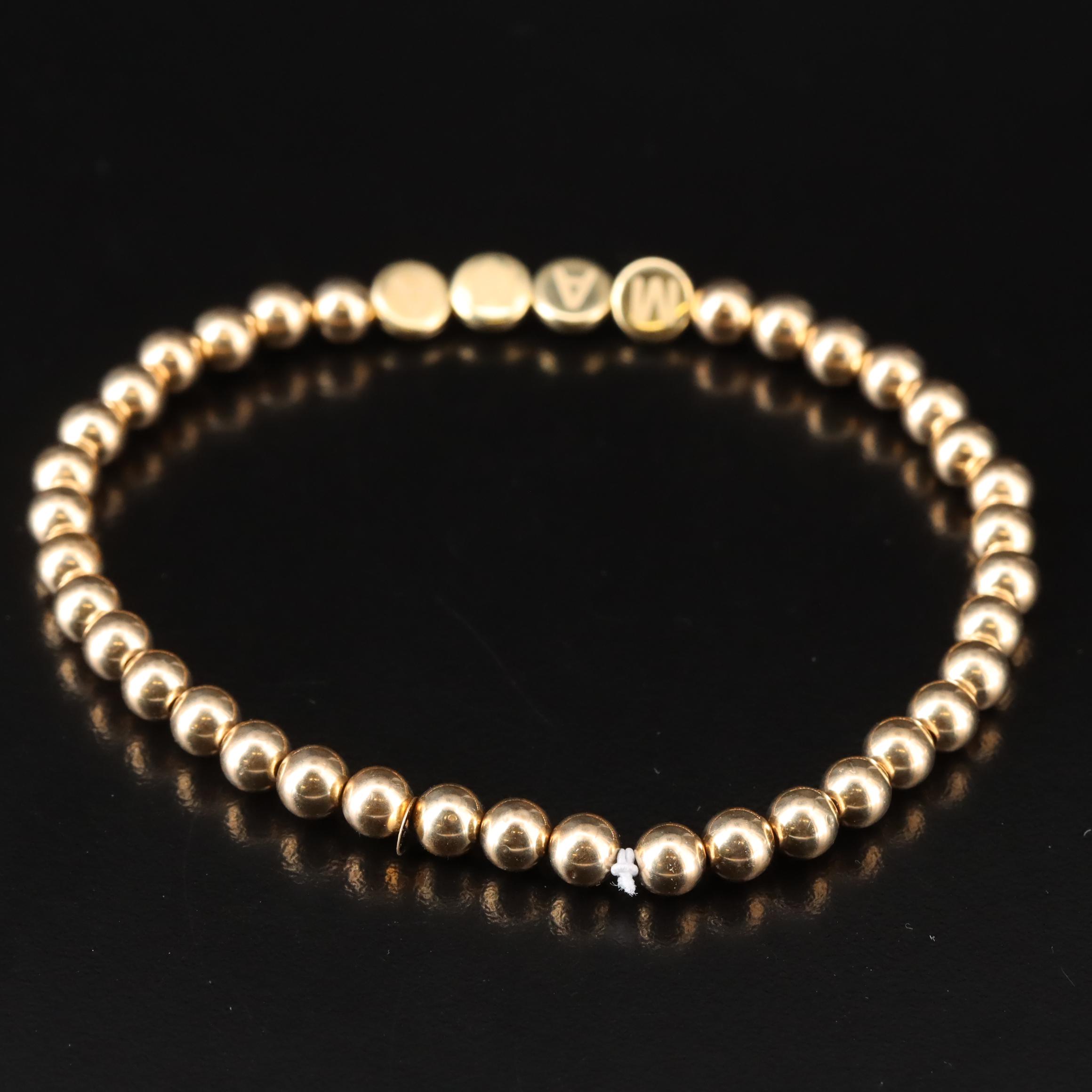 10K "MAMA" Bracelet