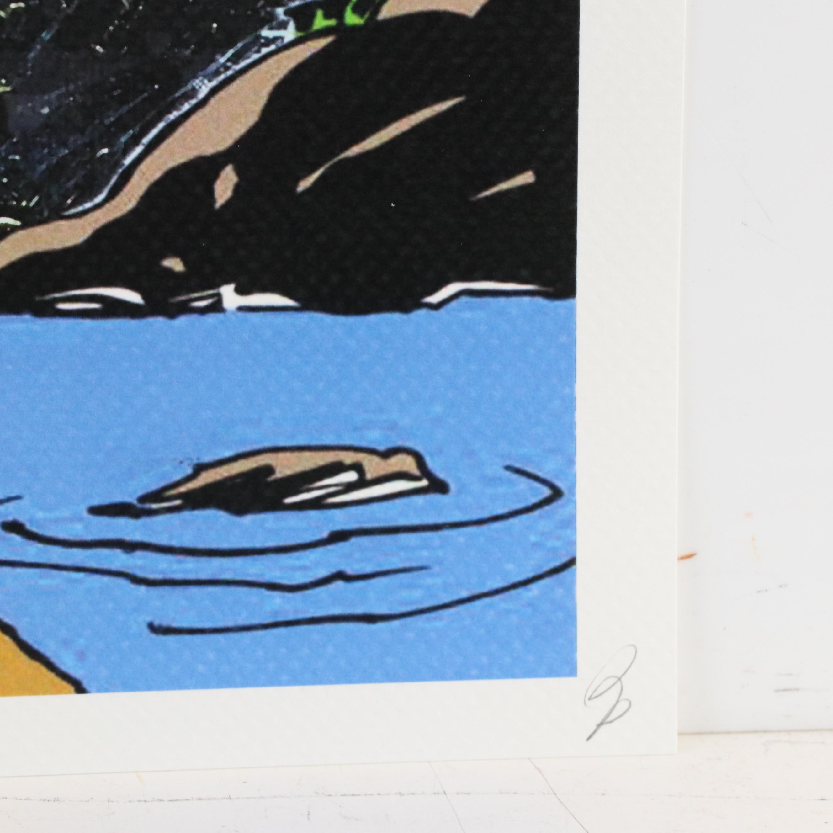 Death NYC Pop Art Graphic Print of Peanuts Charlie Brown and Snoopy x Van Gogh