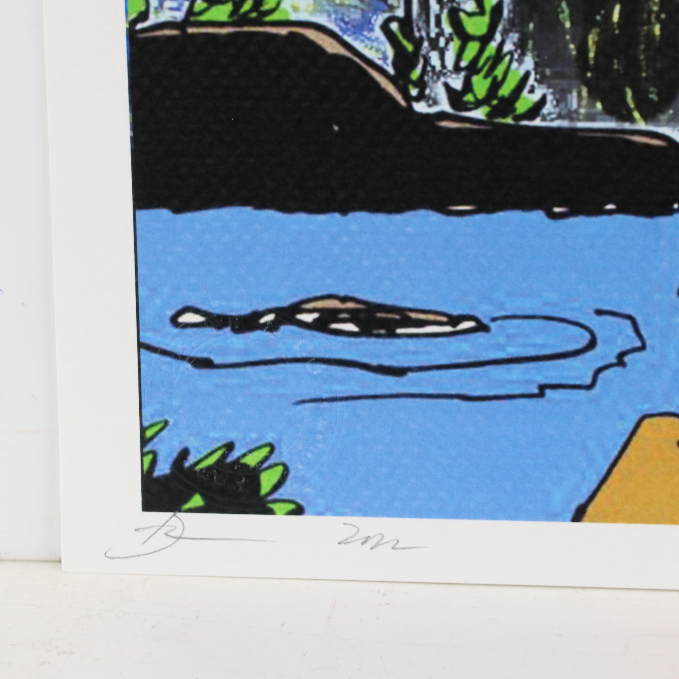 Death NYC Pop Art Graphic Print of Peanuts Charlie Brown and Snoopy x Van Gogh