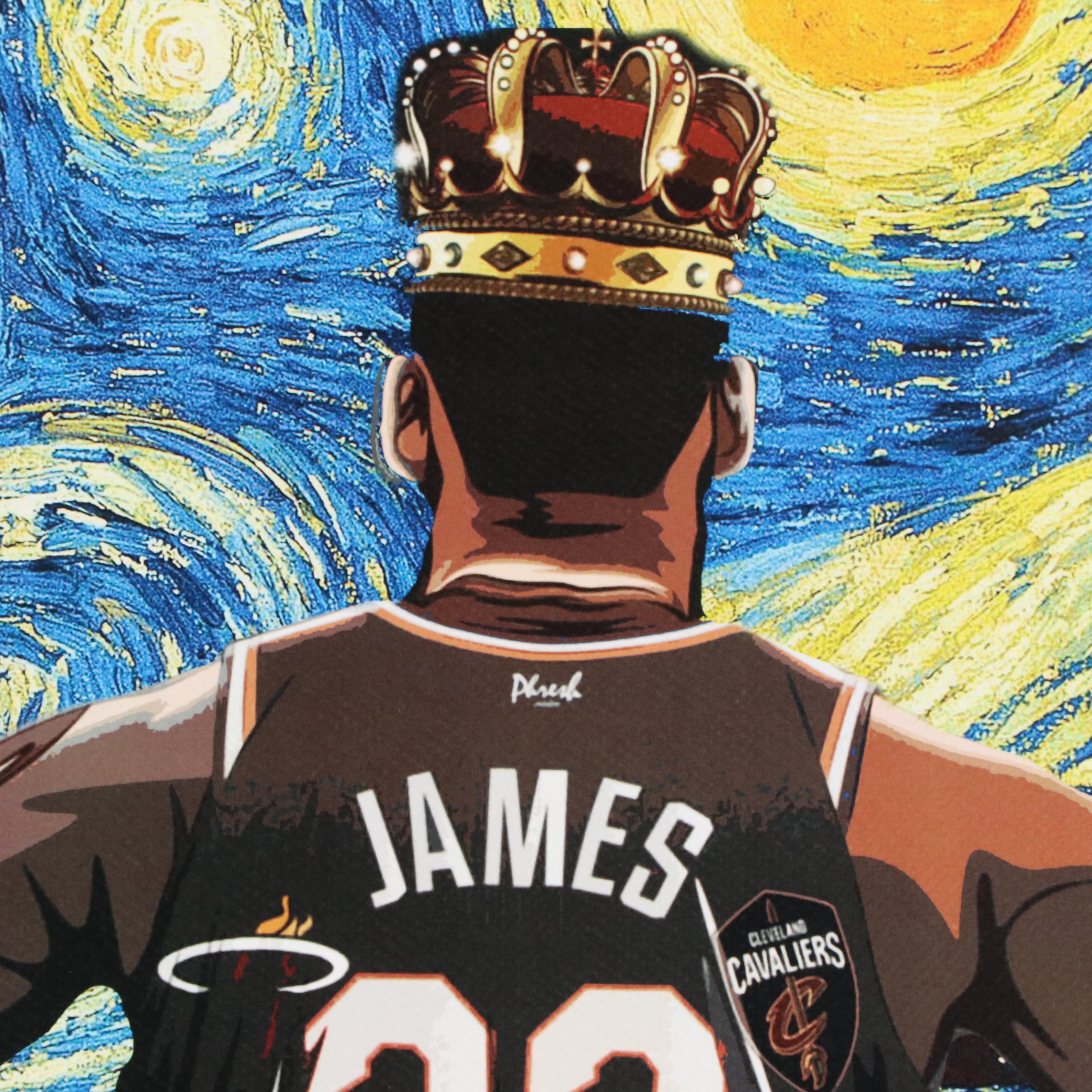 Death NYC Pop Art Graphic Print of LeBron James x Van Gogh, 2022