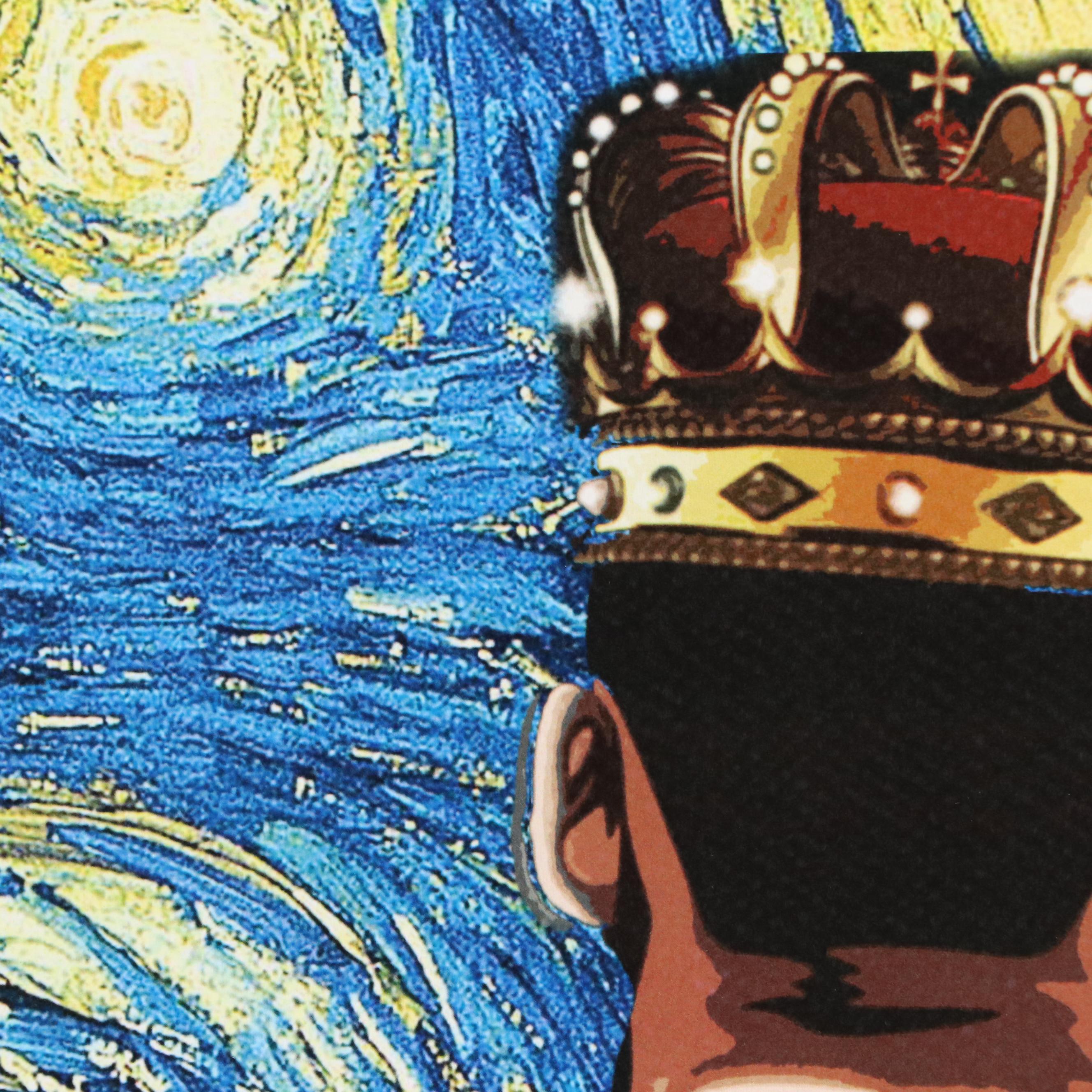 Death NYC Pop Art Graphic Print of LeBron James x Van Gogh, 2022