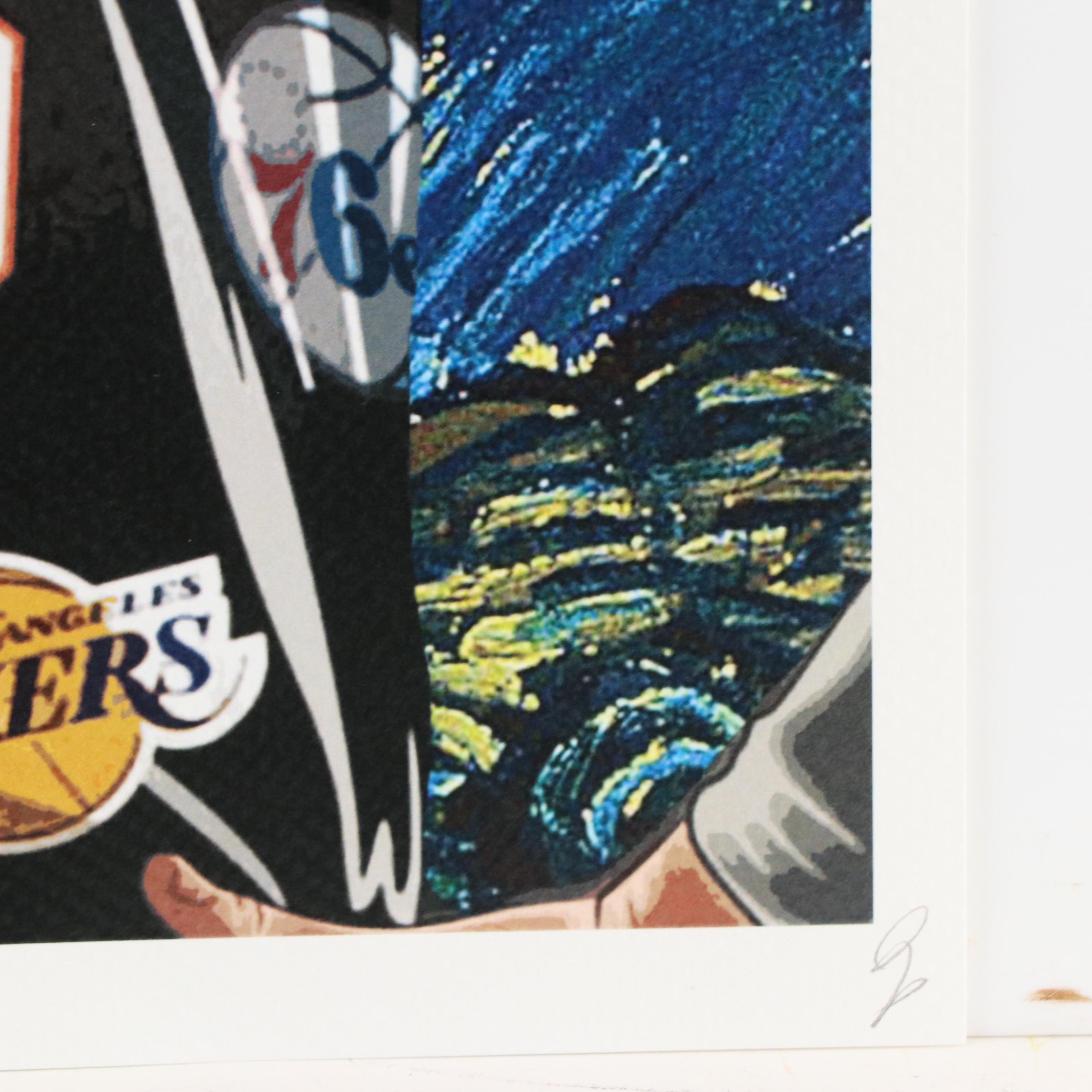 Death NYC Pop Art Graphic Print of LeBron James x Van Gogh, 2022