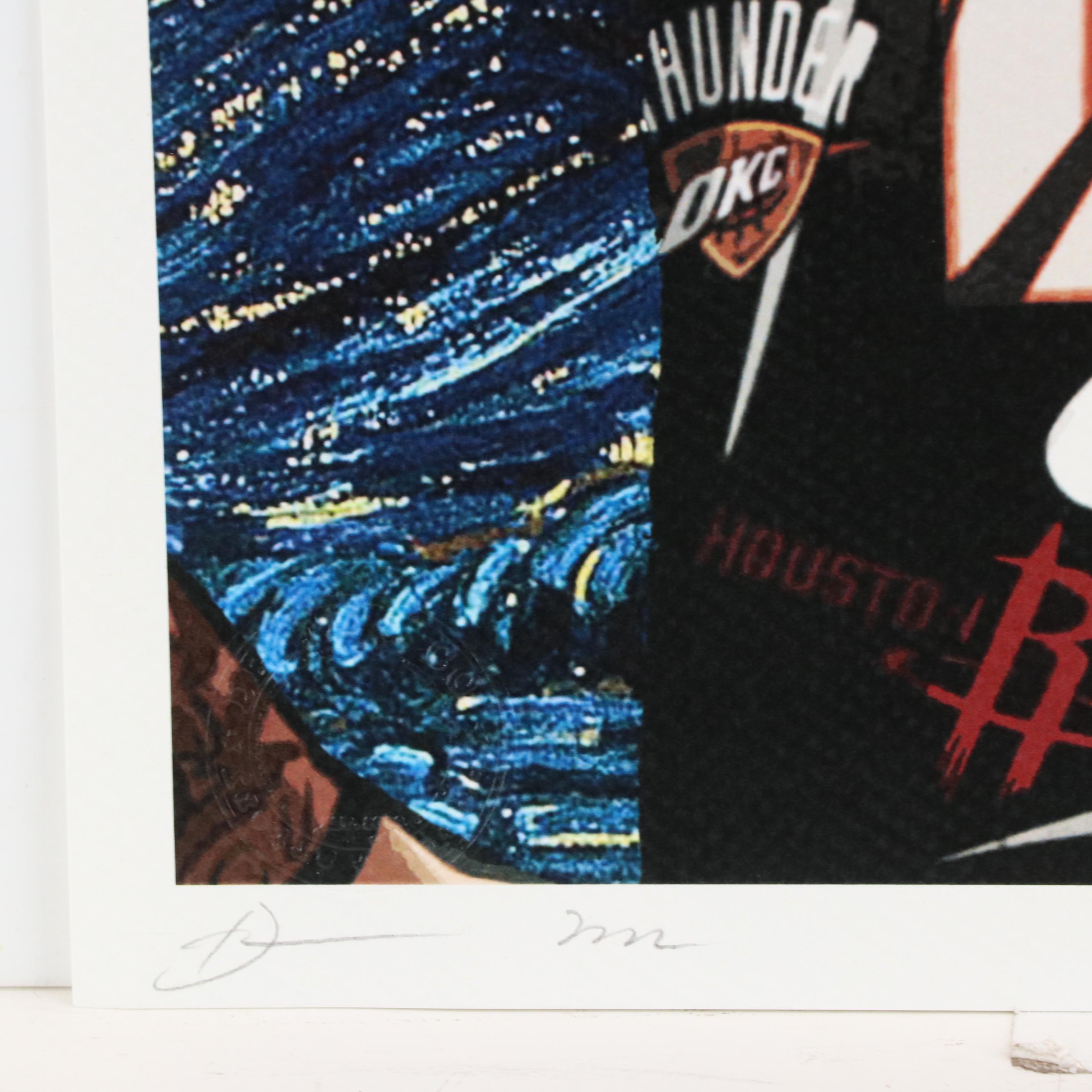 Death NYC Pop Art Graphic Print of LeBron James x Van Gogh, 2022