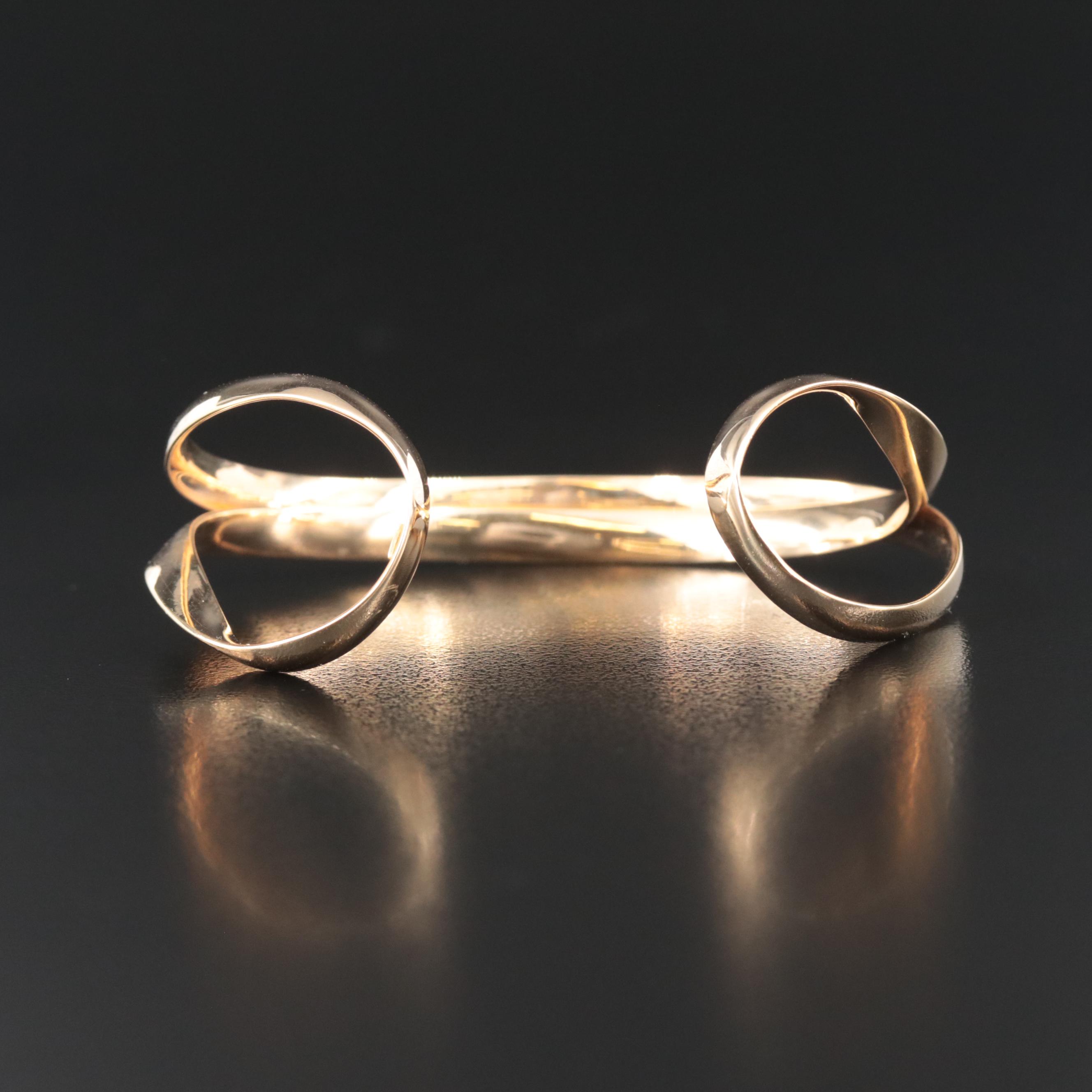 14K Italian Cuff Bracelet