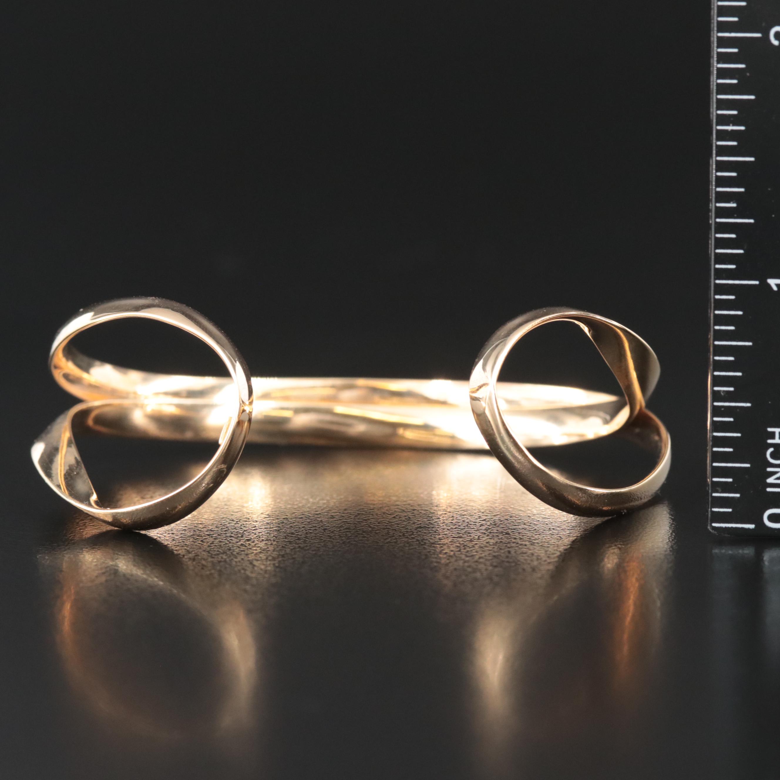 14K Italian Cuff Bracelet