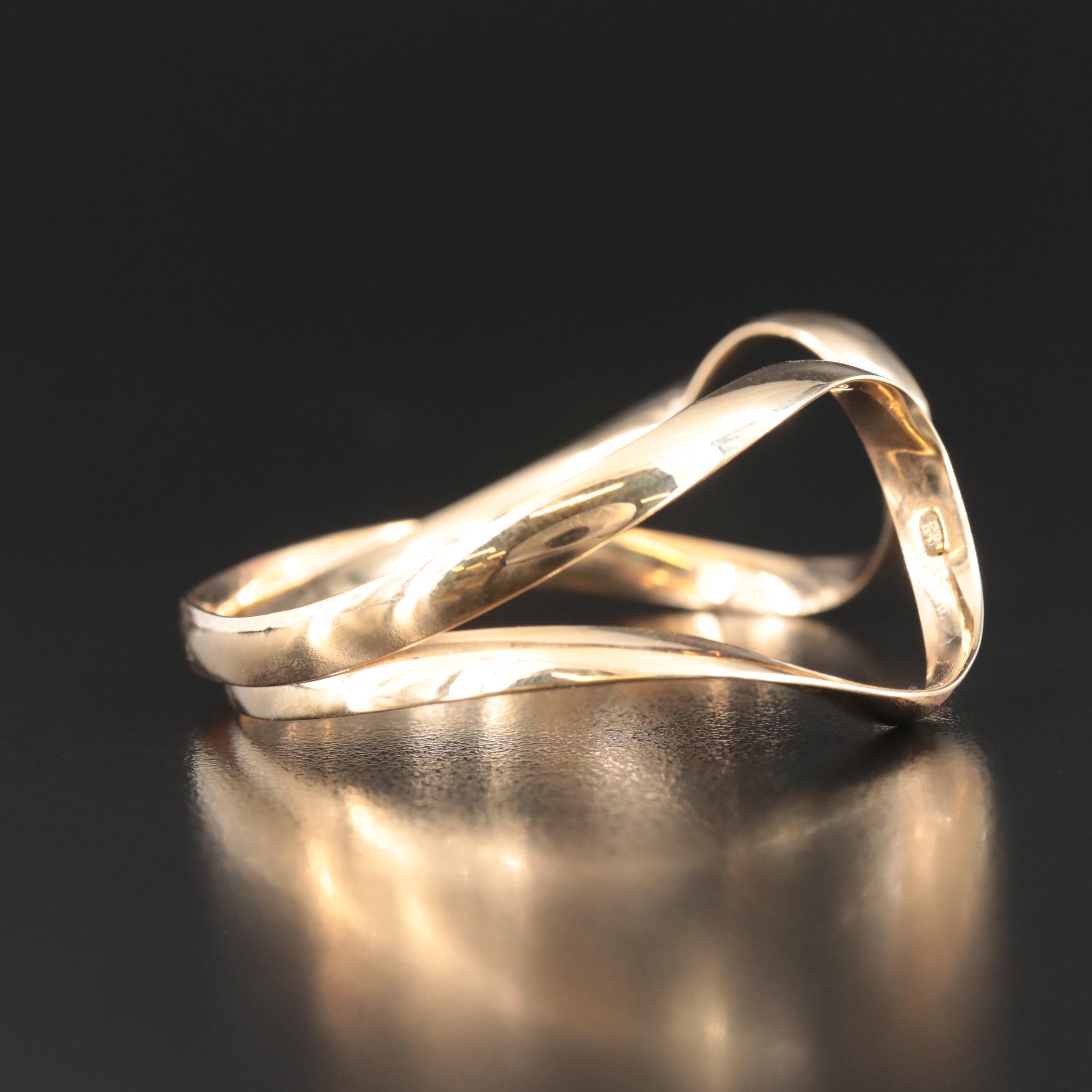 14K Italian Cuff Bracelet