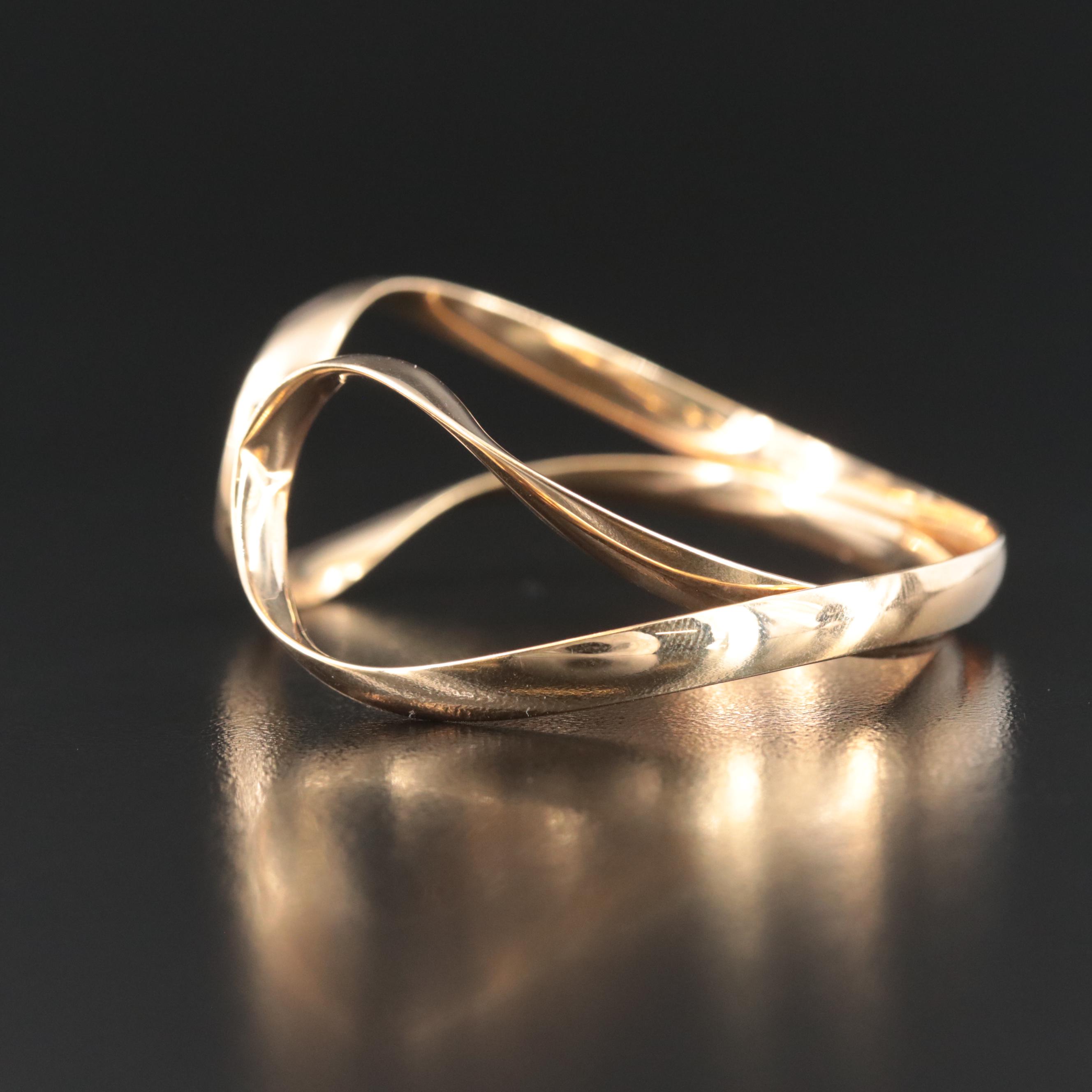 14K Italian Cuff Bracelet