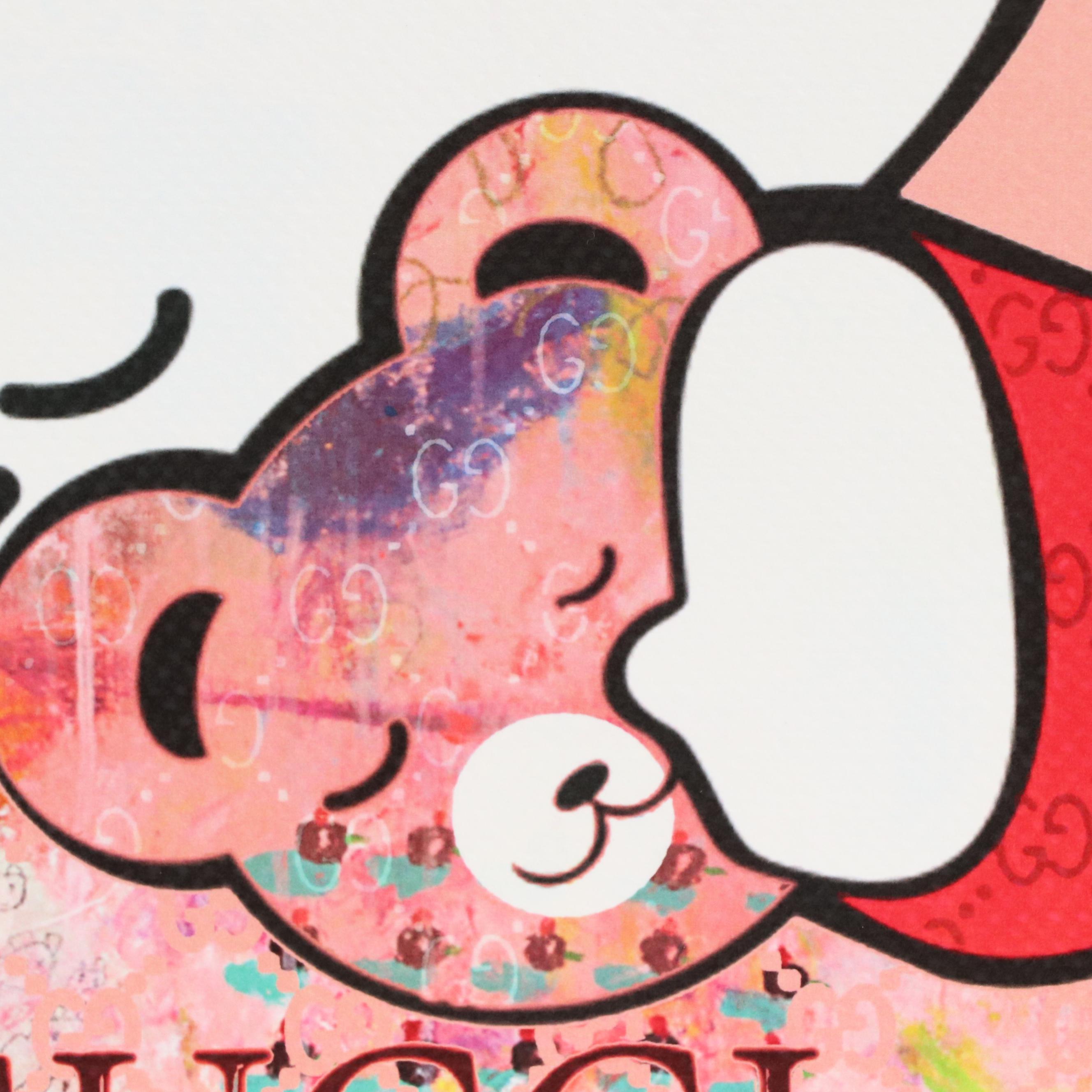 Death NYC Pop Art Graphic Print of Hello Kitty x Gucci, 2023