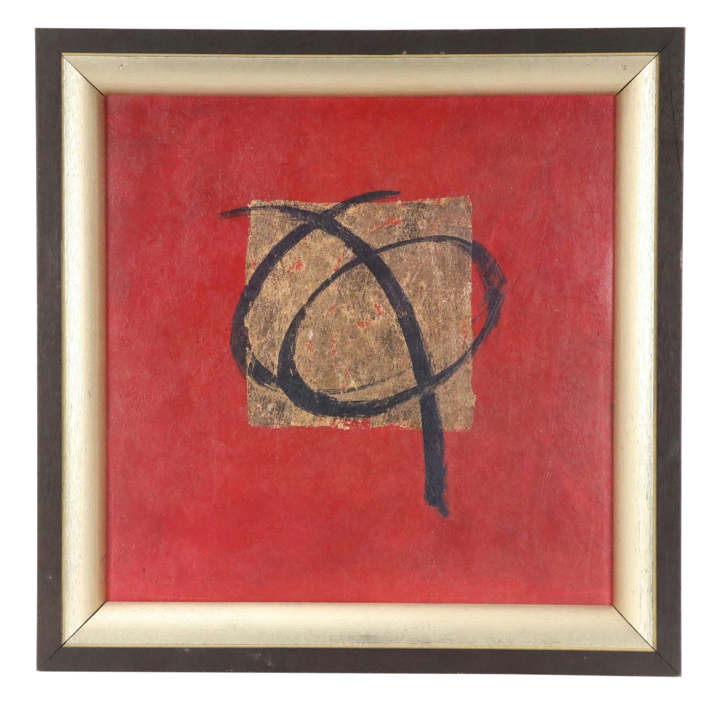 Abstract Mixed Media Acrylic Painting