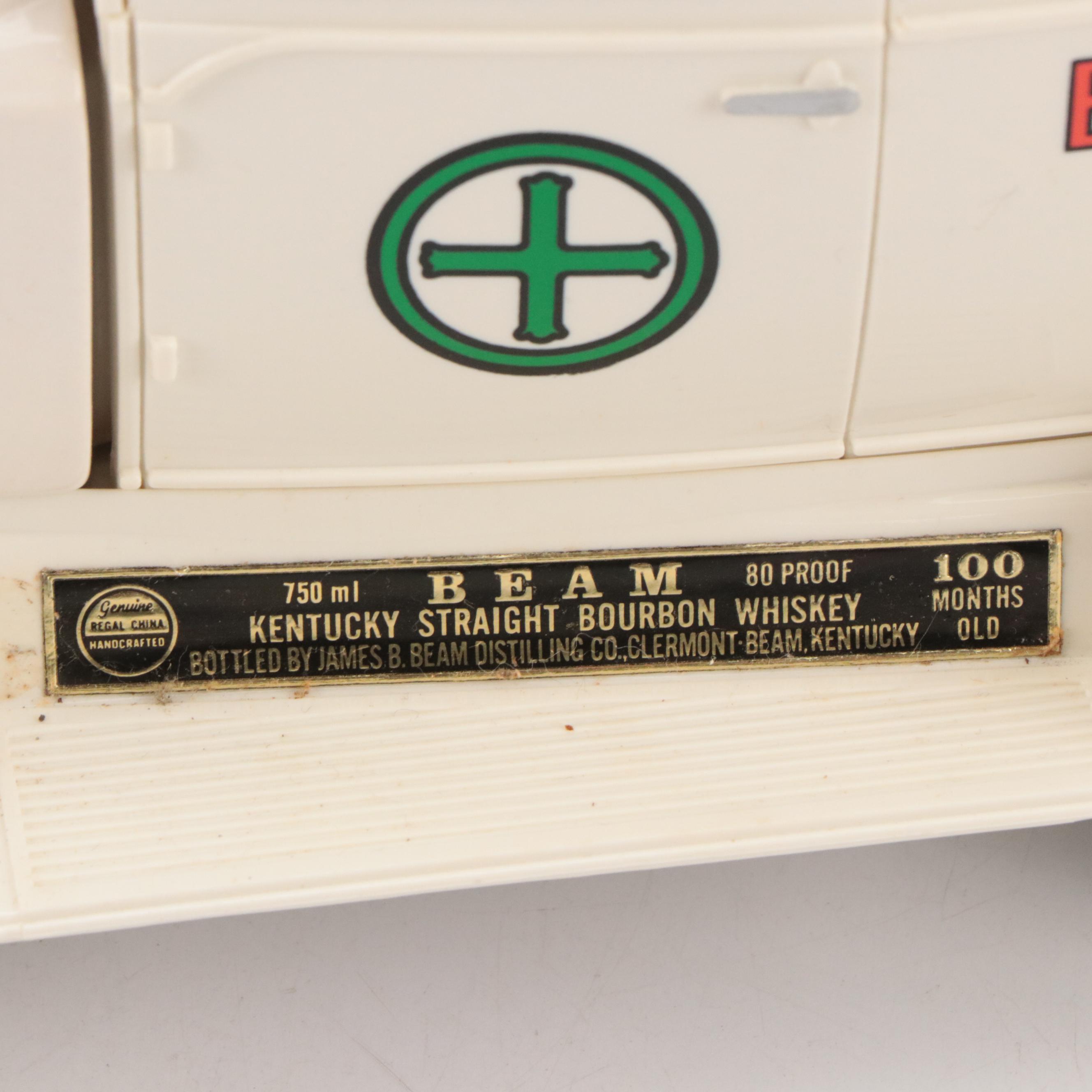 Jim Beam "Emergency Ambulance" Porcelain Decanter, Late 20th Century