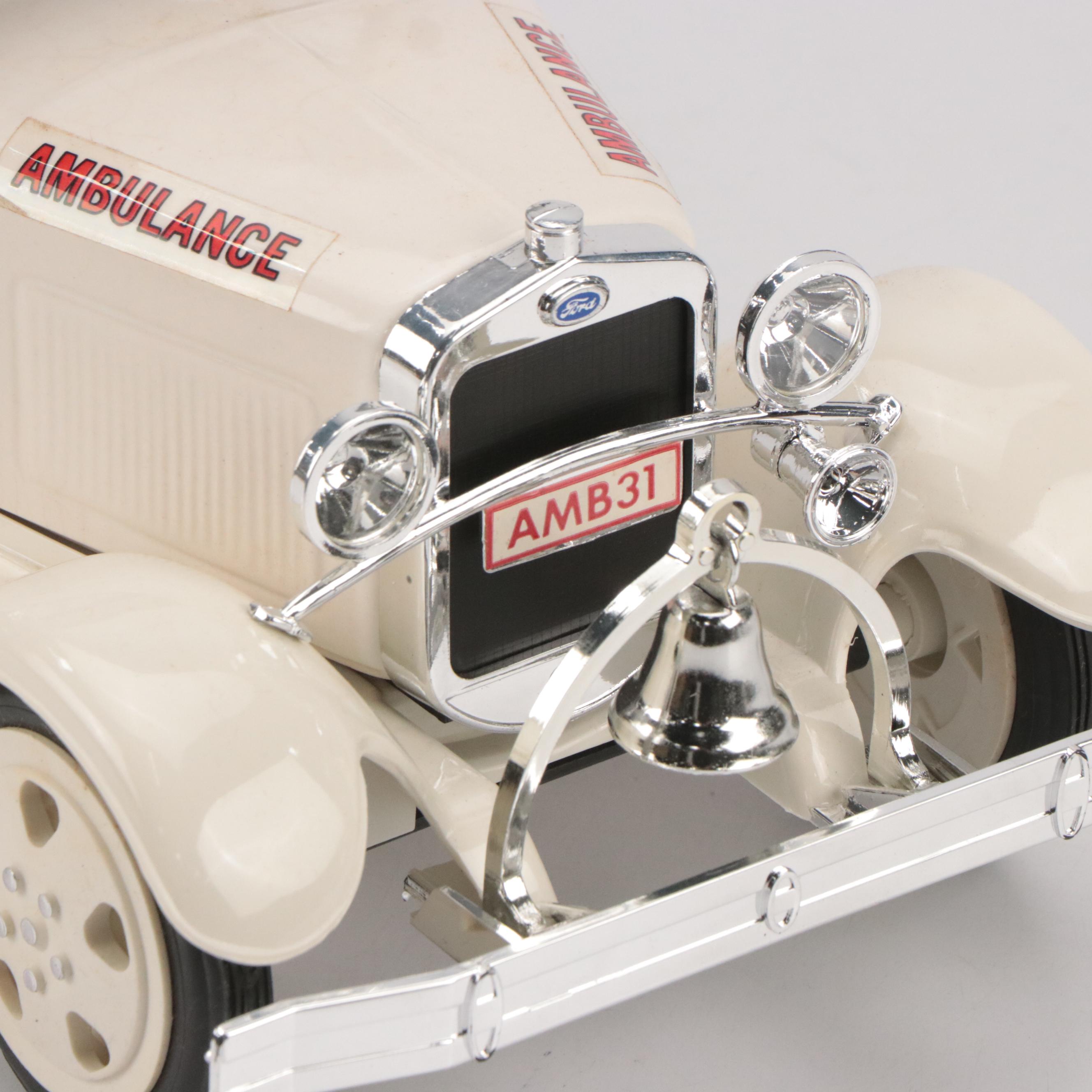 Jim Beam "Emergency Ambulance" Porcelain Decanter, Late 20th Century