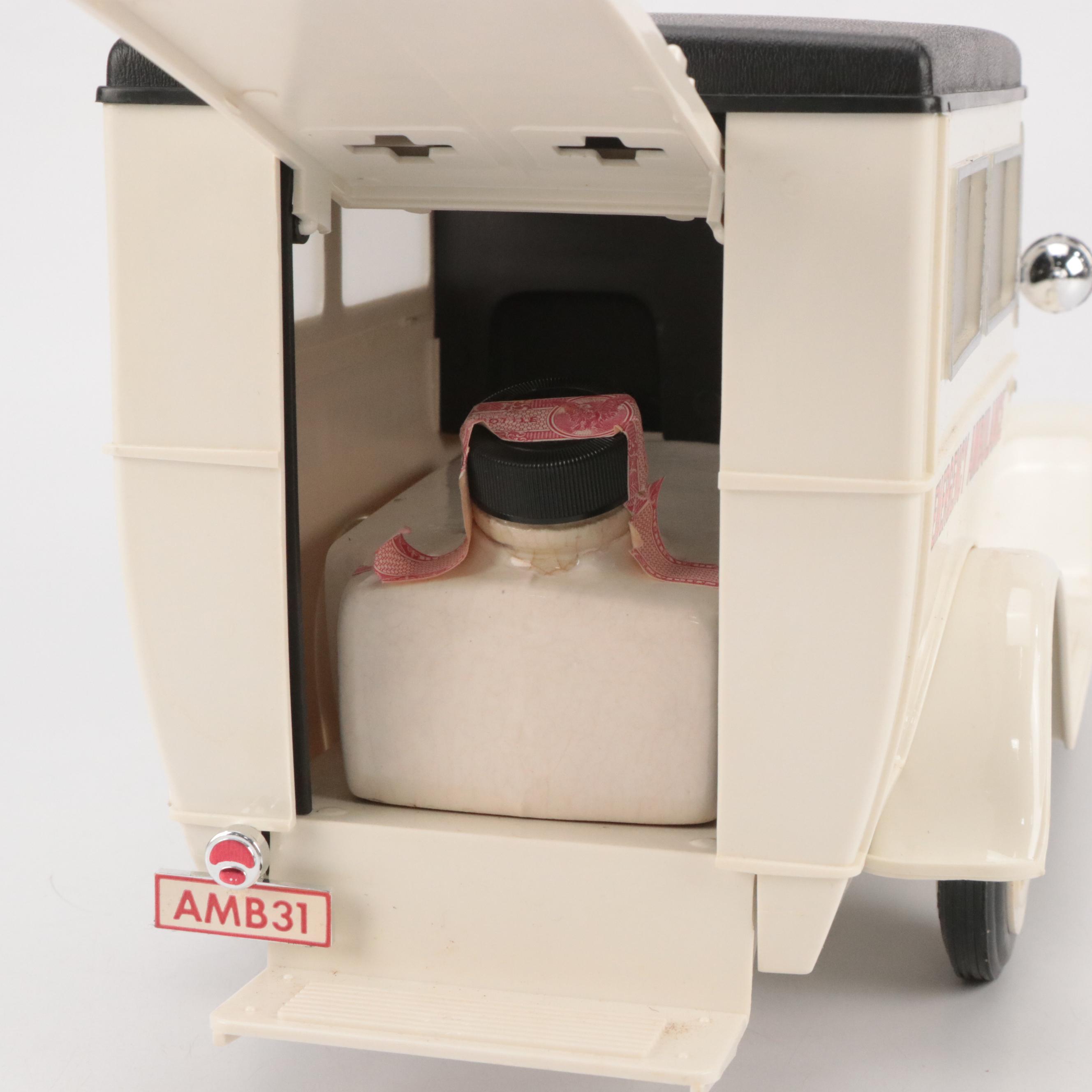 Jim Beam "Emergency Ambulance" Porcelain Decanter, Late 20th Century