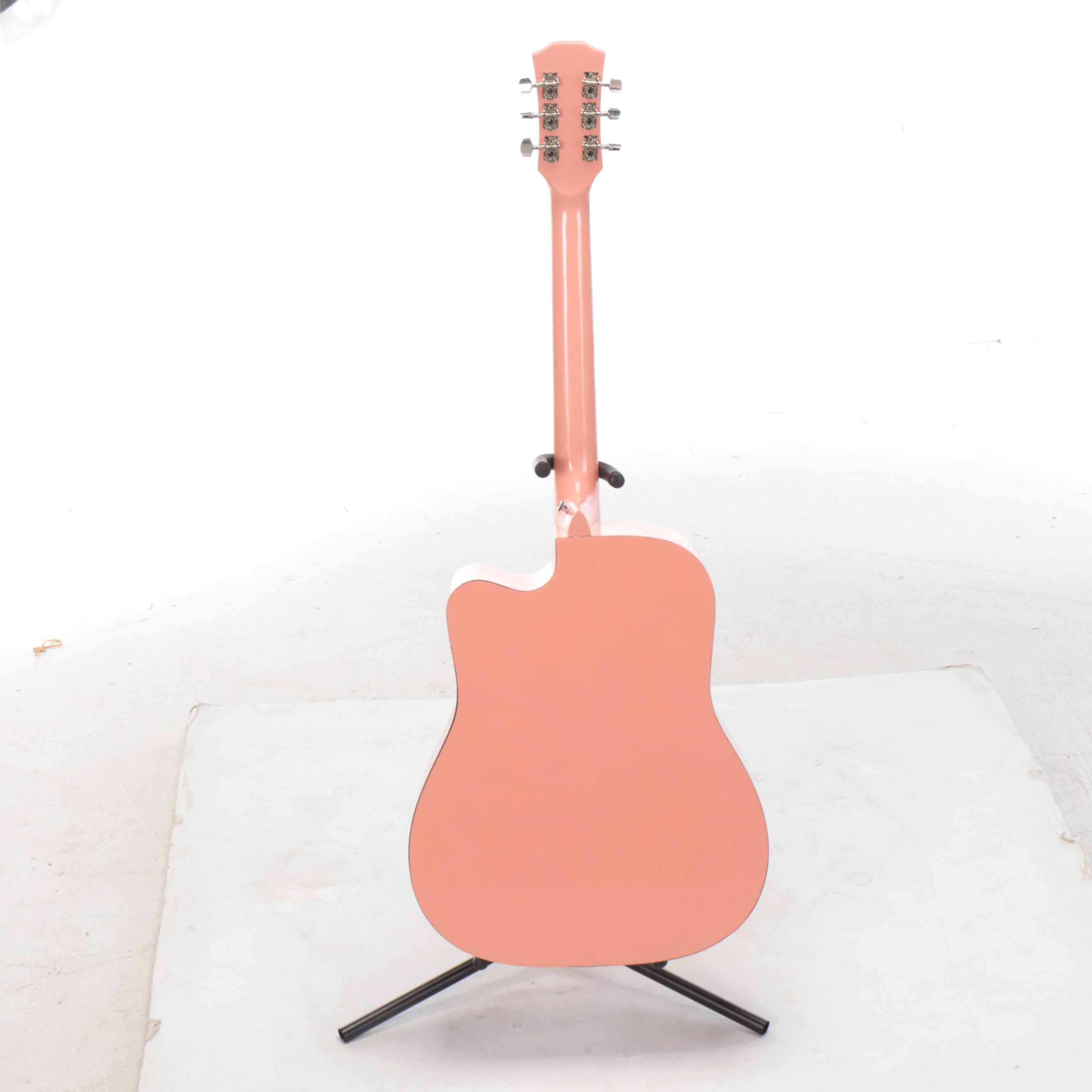 Taylor Swift Decal-Signed Ashthorpe Acoustic Guitar, with Nylon Case, JSA