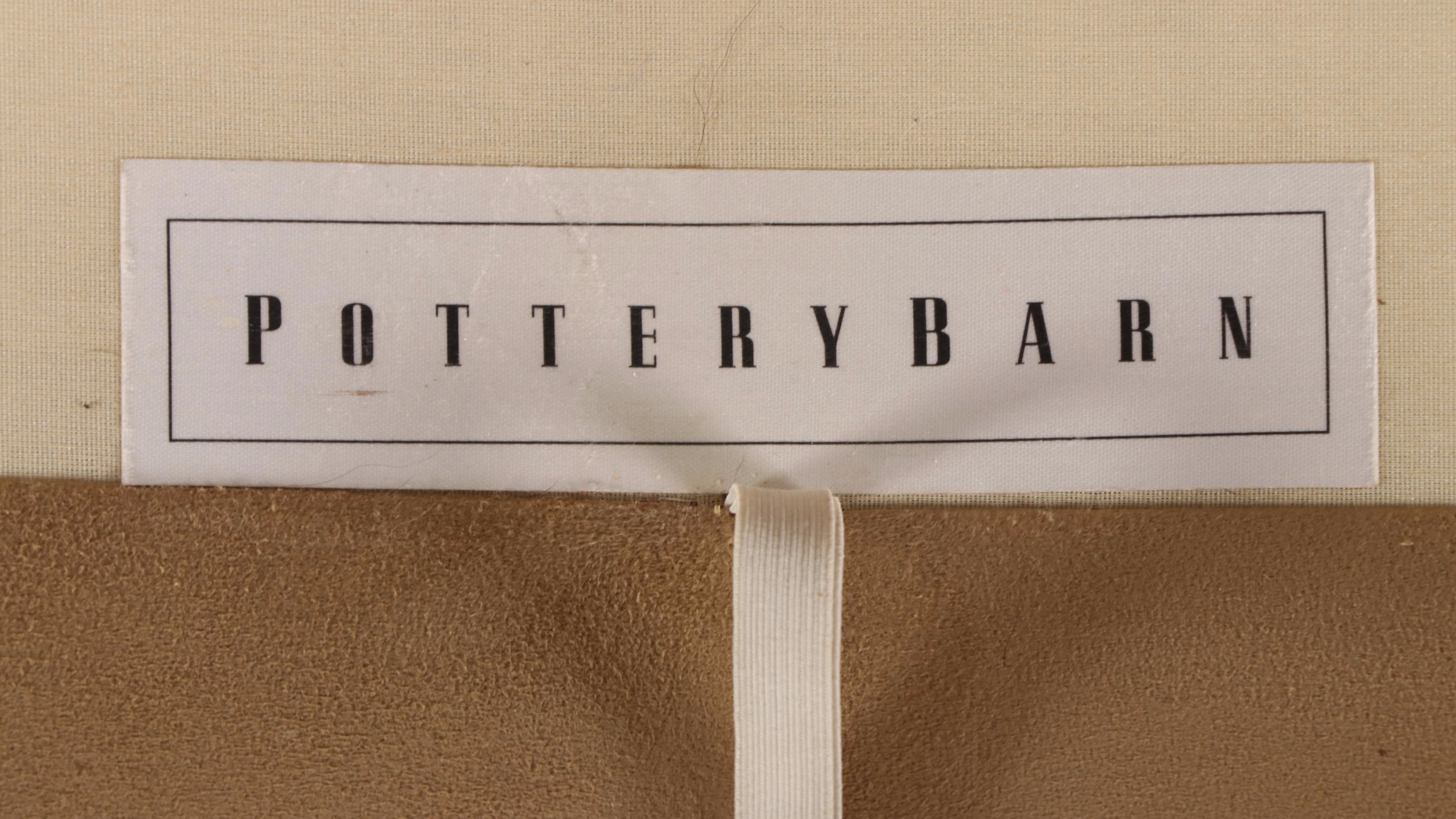 Bernhardt for Pottery Barn Upholstered Hardwood Half Roll-Arm Sofa