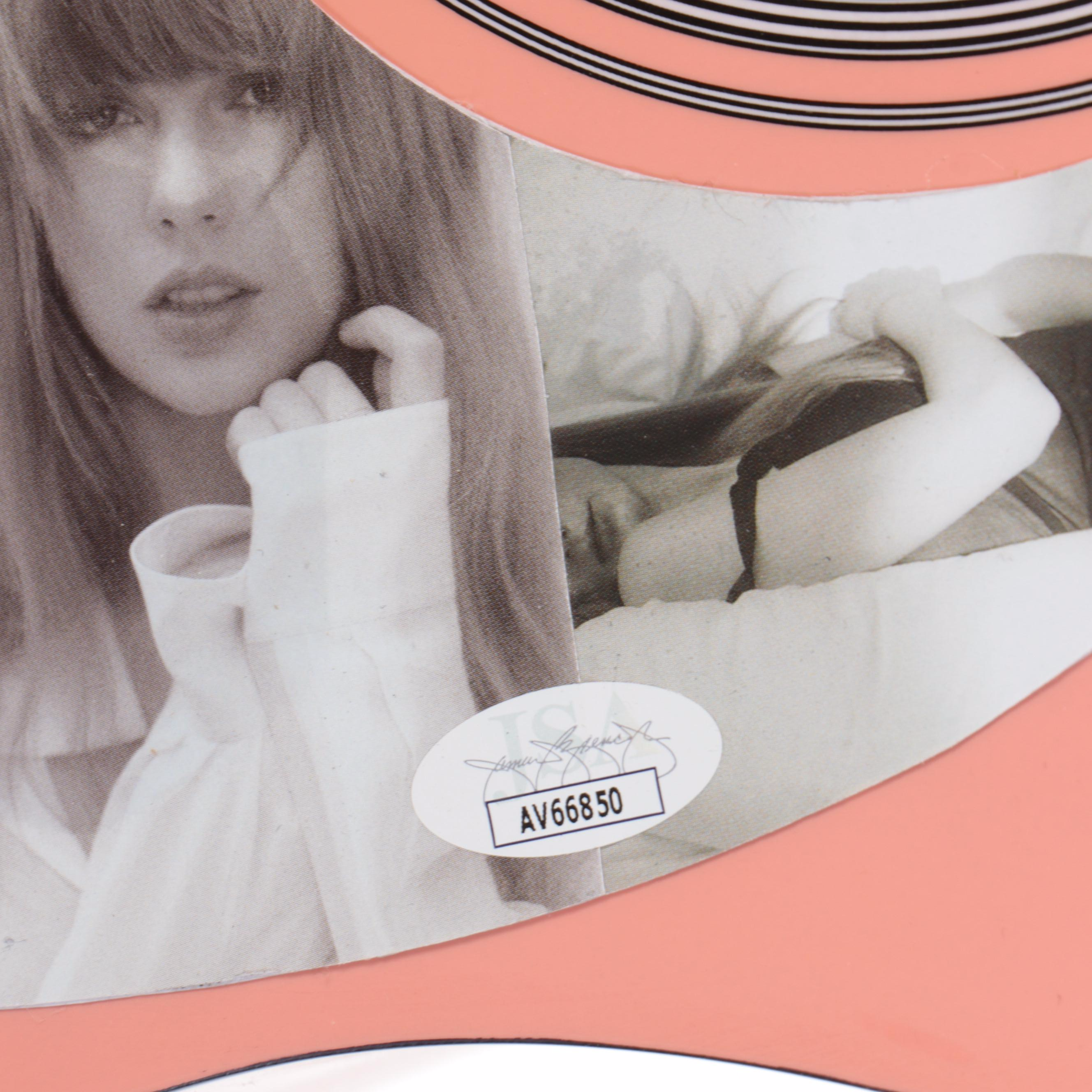 Taylor Swift Signed Pickguard Ashthorpe Pink Acoustic Guitar and Soft Case, JSA