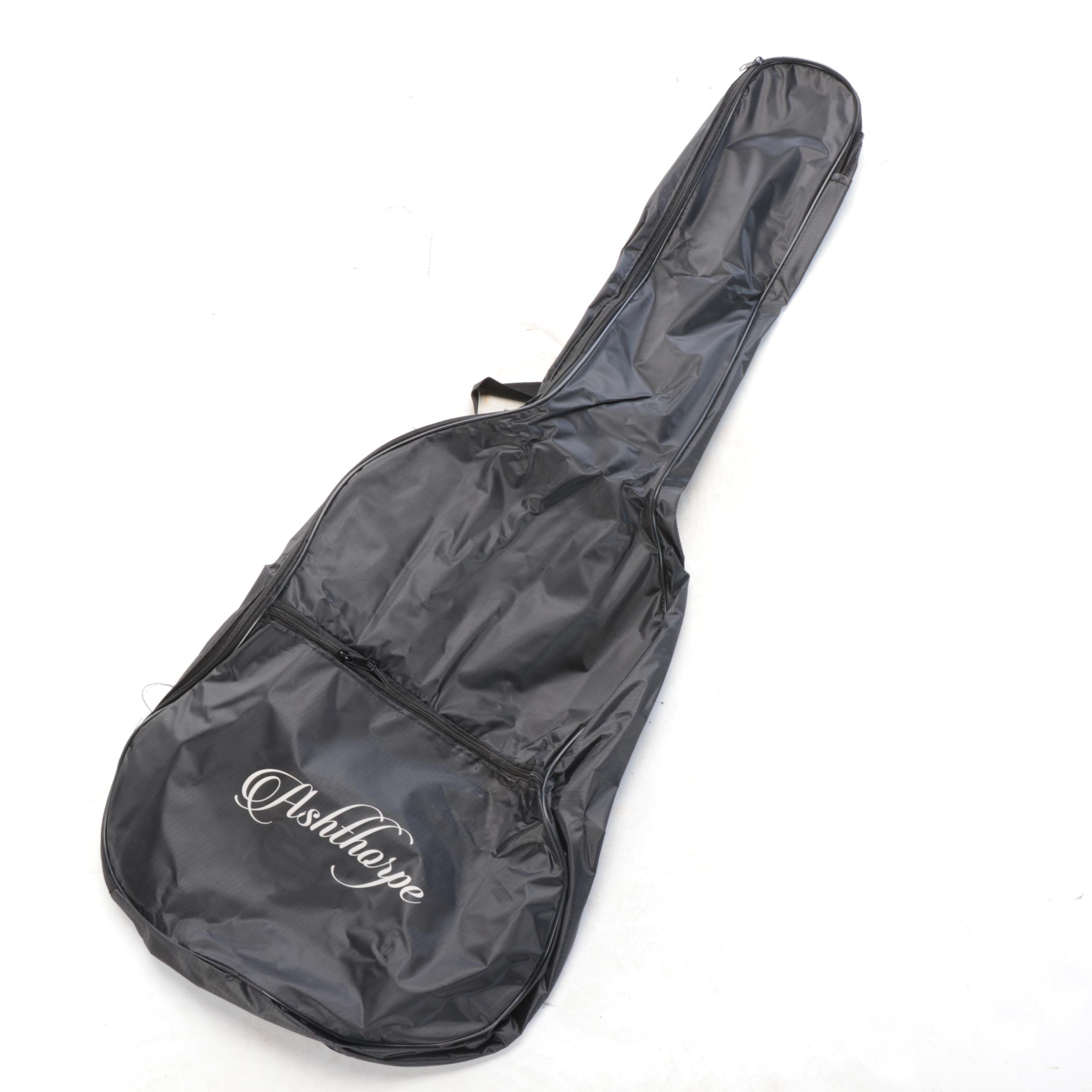 Taylor Swift Signed Pickguard Ashthorpe Pink Acoustic Guitar and Soft Case, JSA