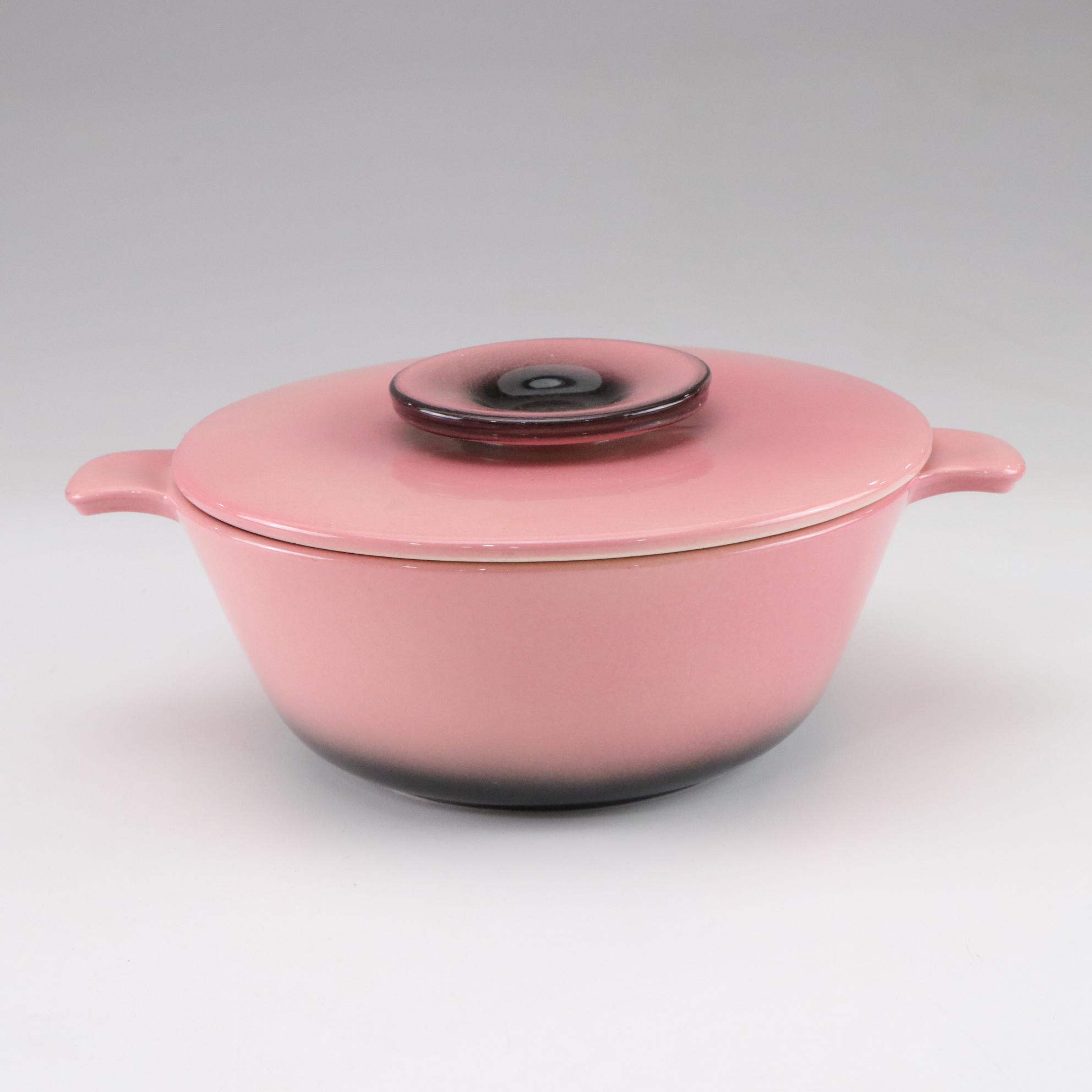 McCoy and Hull Covered Casserole Cookware with Maple Leaf Dish.