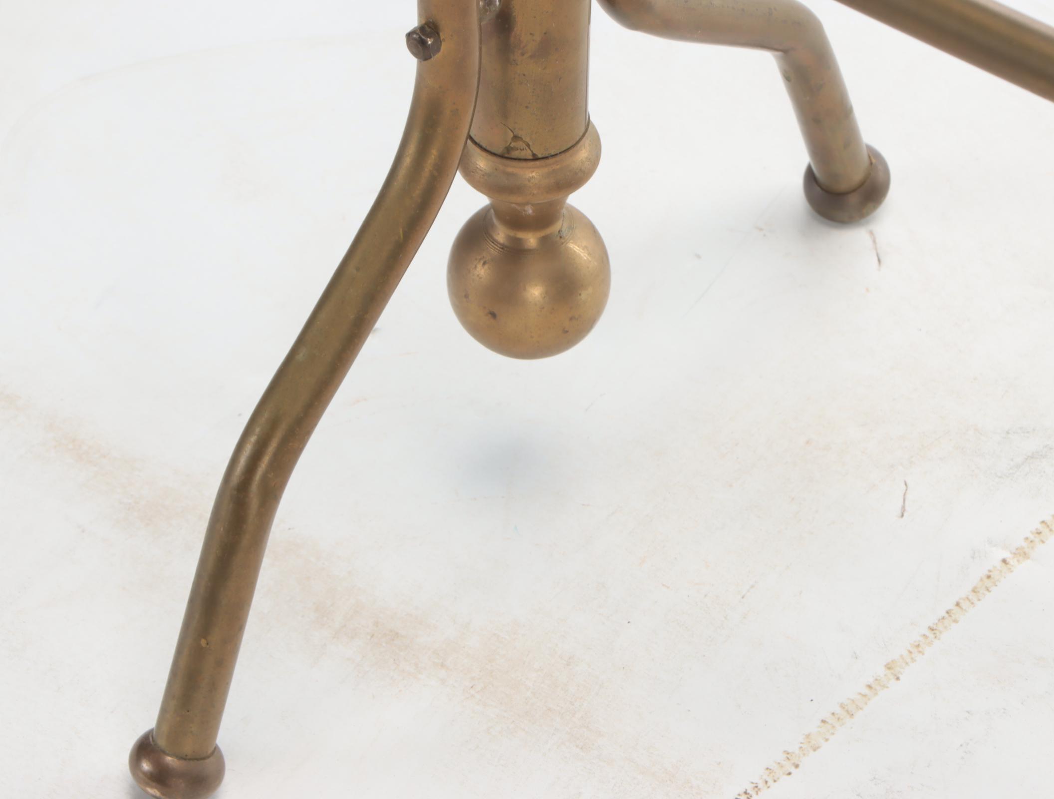 Victorian Style Cast Brass Cannonball Quilt/Blanket Rack