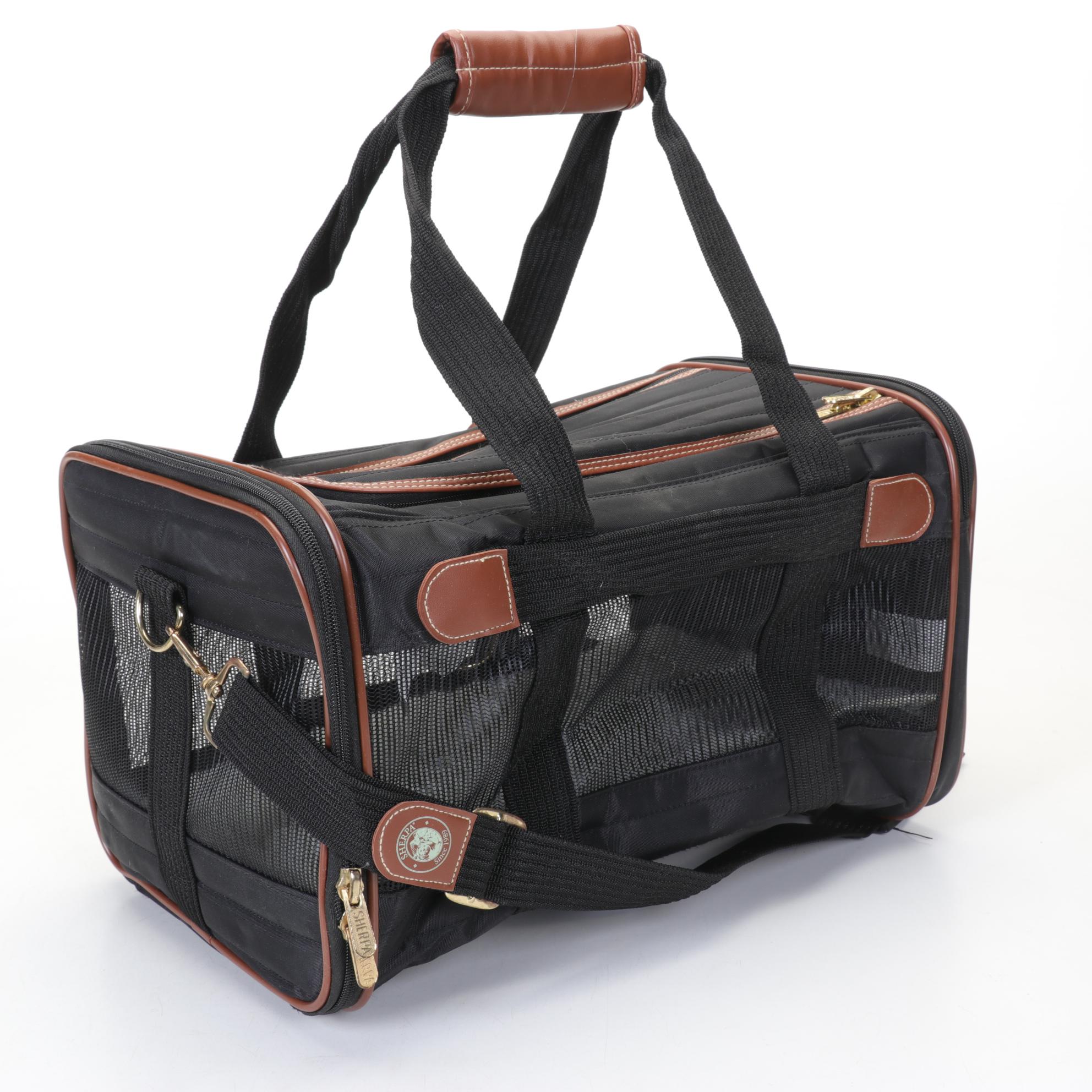 Sherpa Pet Carrier Travel Bag in Black