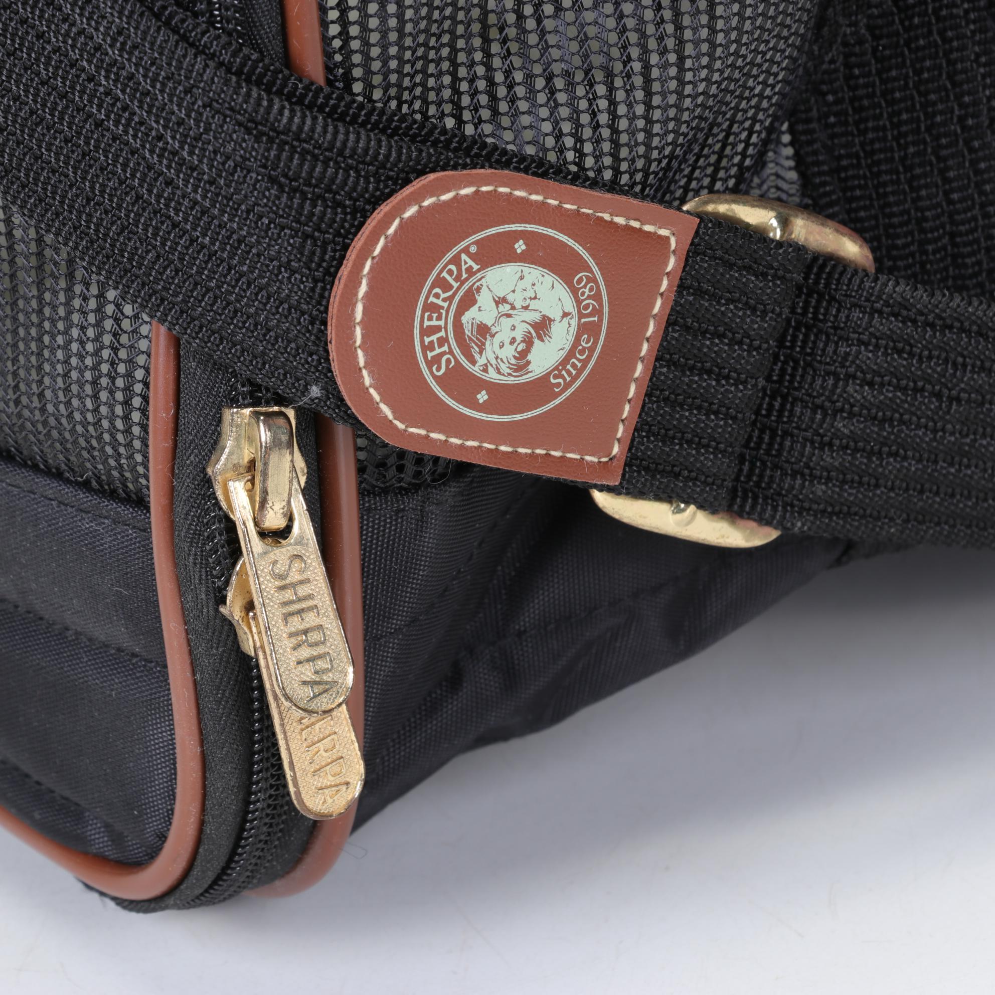 Sherpa Pet Carrier Travel Bag in Black