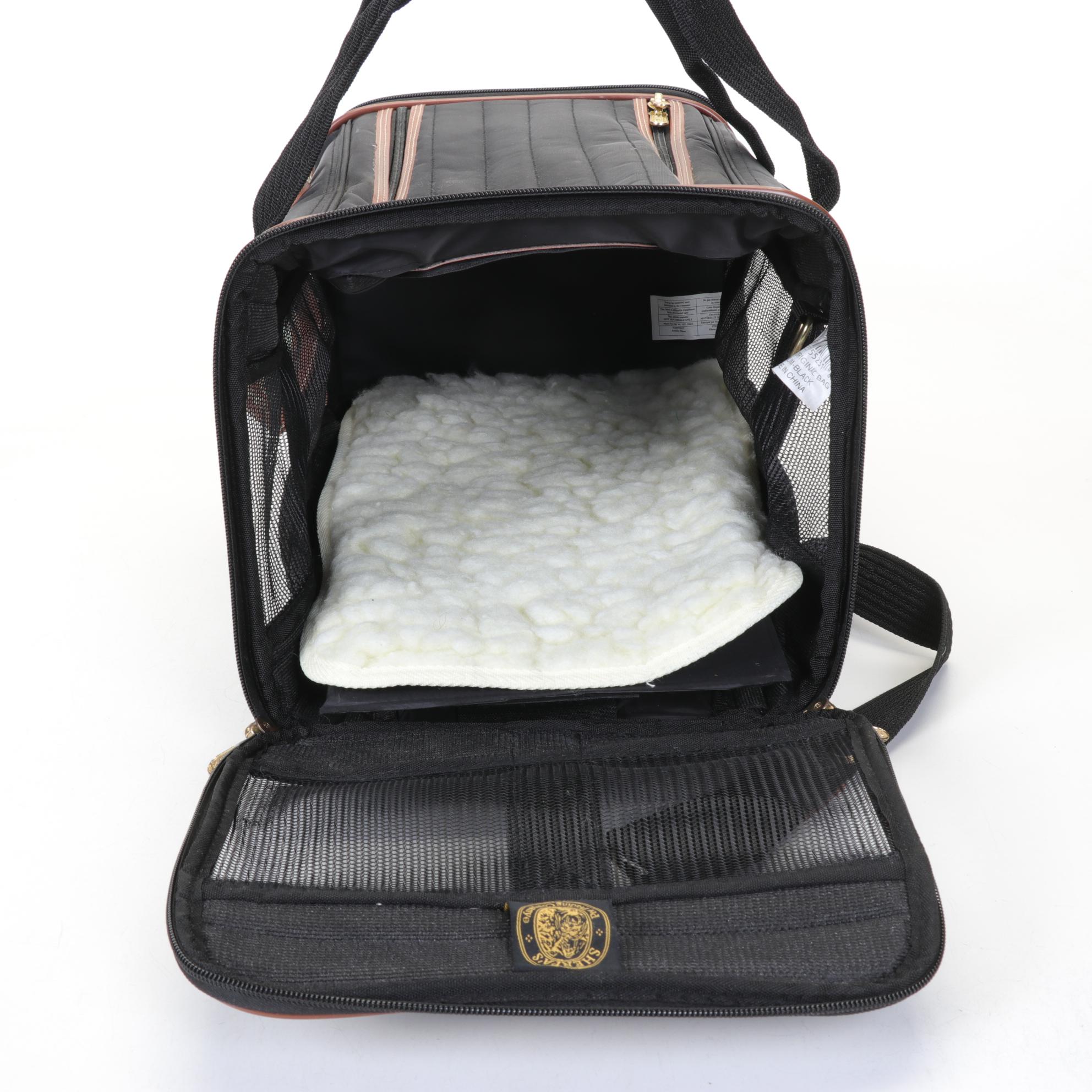 Sherpa Pet Carrier Travel Bag in Black